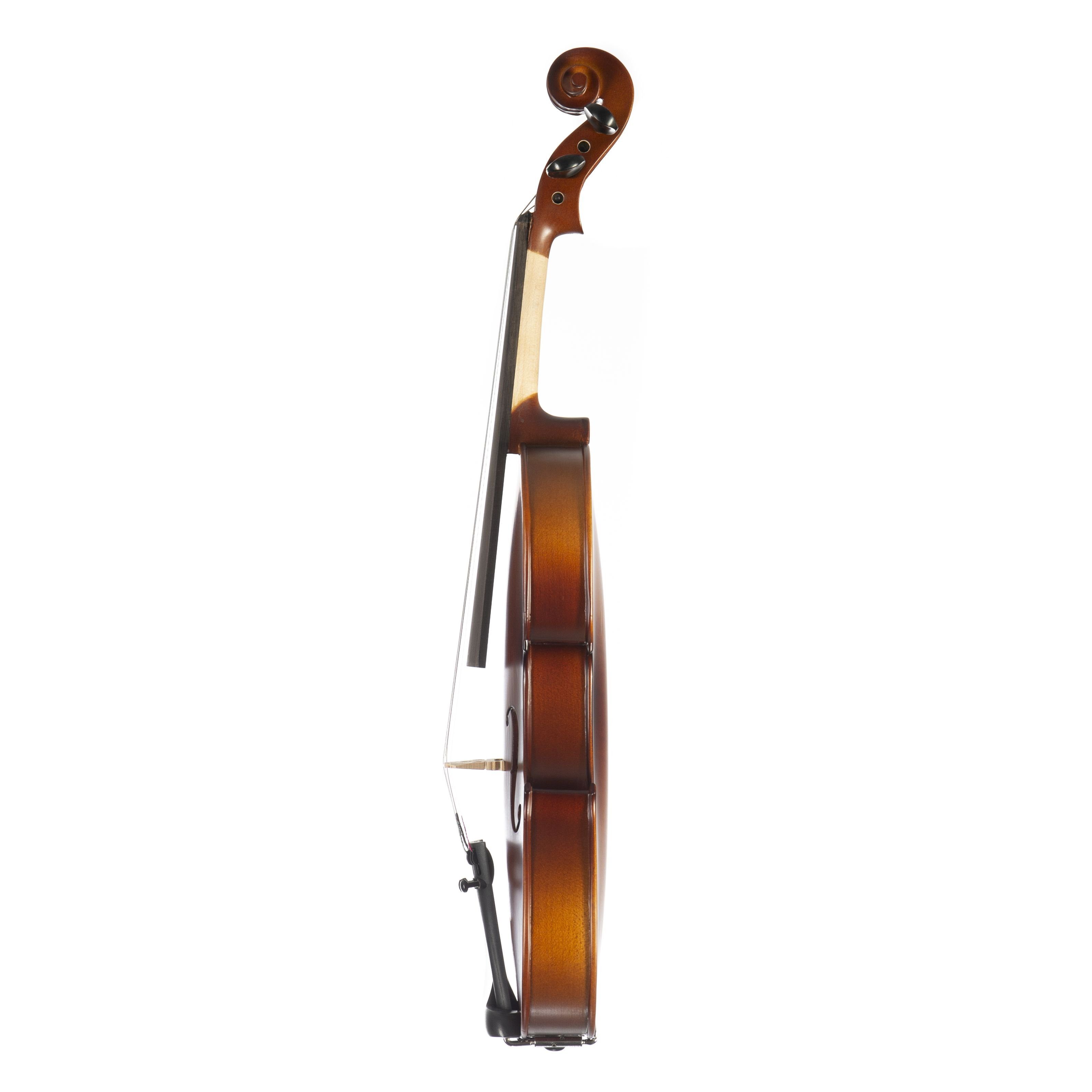 FAME Violine, FVN-115 Violine 1/4 Massiver Ahornkorpus Fichtendecke Ebenholzgriffbrett Guarneri-Kinnhalter Carbon-Saitenhalter Inklusive Etui Brasilholzbogen, Violinen / Geigen, Akustische Violinen, Violine 1/4, FVN-115, Massiver Ahornkorpus, Guarneri-Kinnhalter