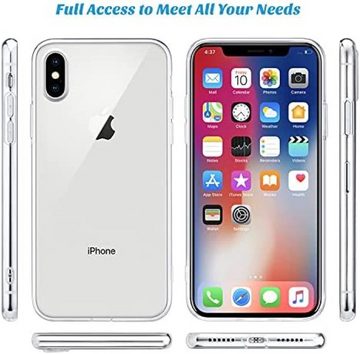 OLi Handyhülle Transparente Silikon Hülle Case für Iphone XS Max 16,5 cm (6,5 Zoll), Stoßfest Anti-Fingerprint Cover Clear