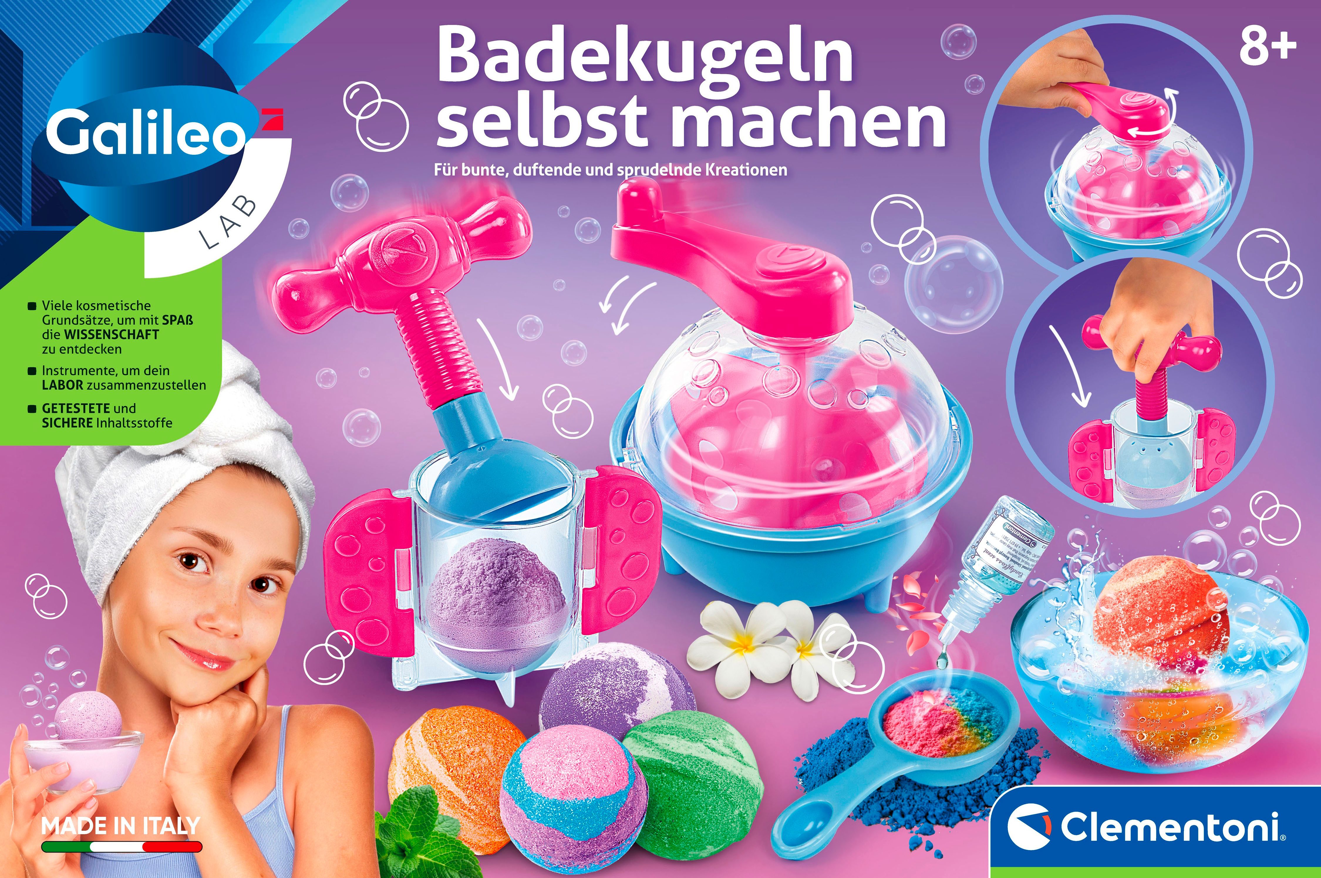 Clementoni® Experimentierkasten Galileo Lab, Badekugeln selbst machen
