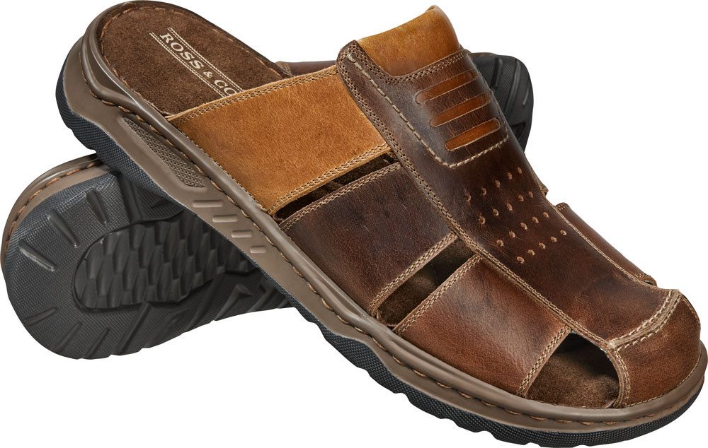 Ross & Cole Pantolette Hoher Tragekomfort durch echtes Leder günstig online kaufen