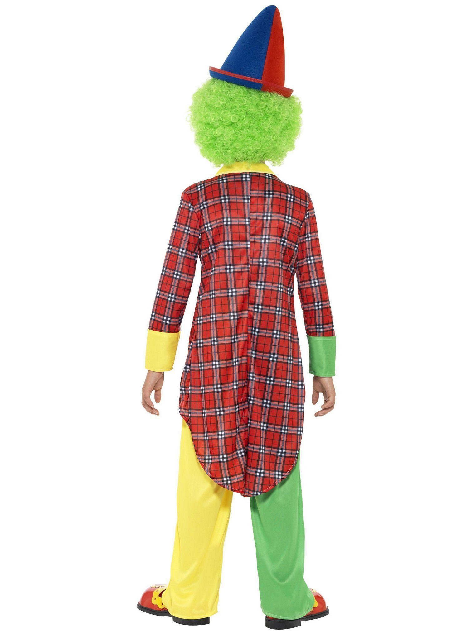 Smiffys Clown-Kostüm Party Clown Kostüm Karneval Faschingskostüm Kinder, Klassisches Clownkostüm für den Nachwuchs