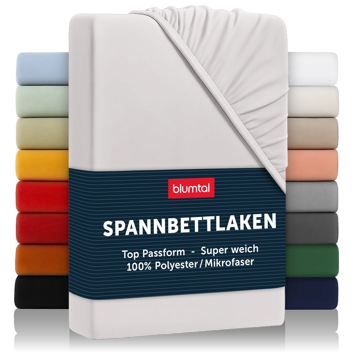 Blumtal Spannbettlaken Bettlaken aus Mikrofaser, Mikrofaser, Gummizug: rundum, (1 Stück)