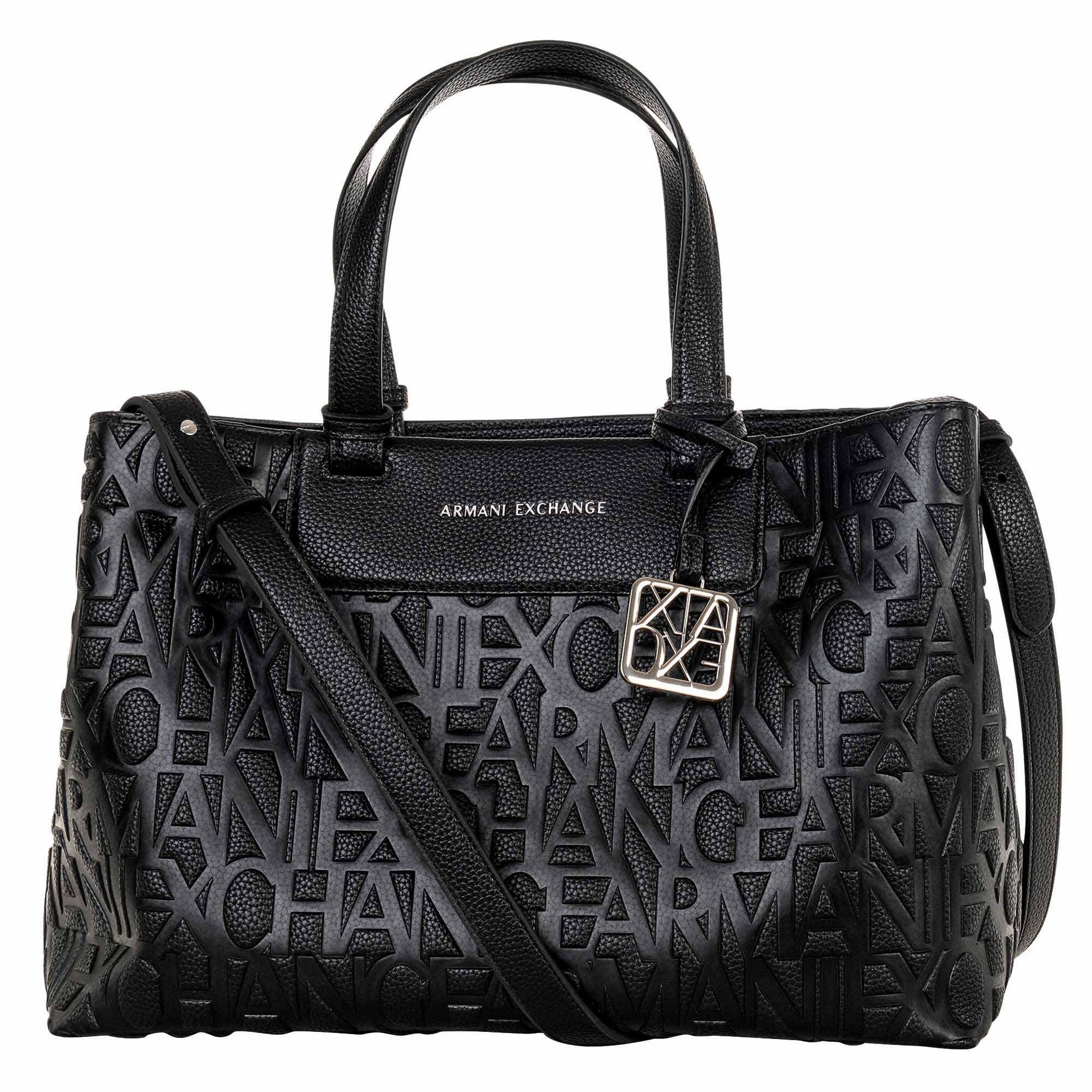 ARMANI EXCHANGE Henkeltasche Damen Handtasche Polyurethan Shopper Liz Pebble