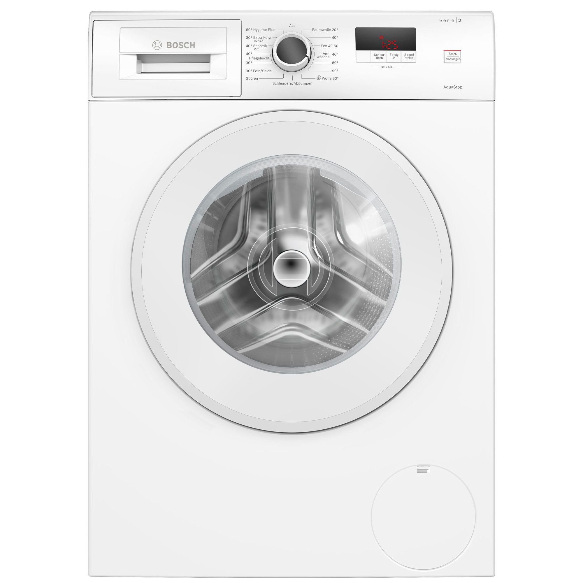 BOSCH Waschmaschine Serie 2 WGE02471, 7 kg, 1400 U/min, AquaStop, Nachlegefunktion, Active Water Plus – Bild 2 von 5