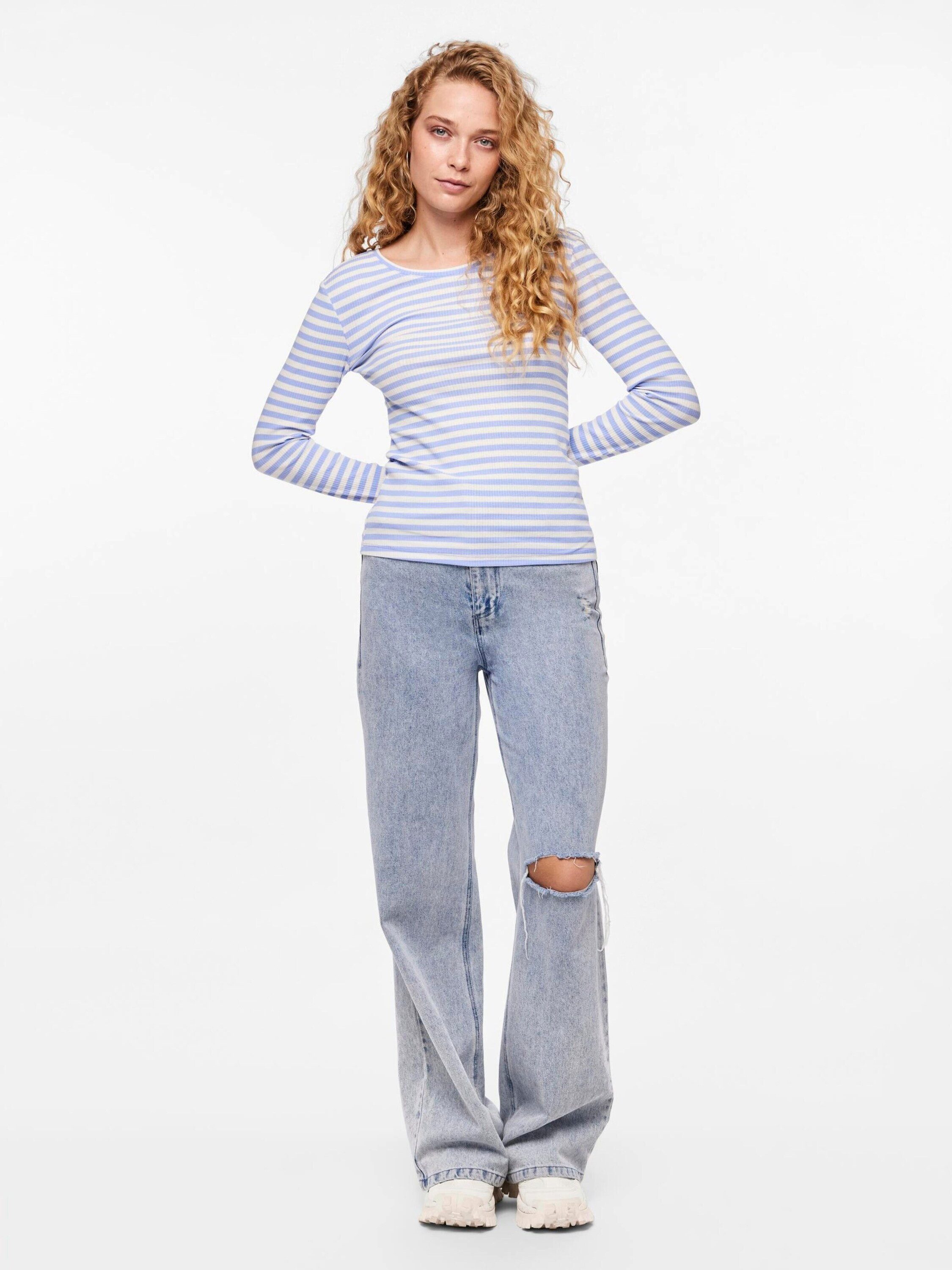pieces Langarmshirt RUKA (1-tlg) Plain/ohne Details günstig online kaufen