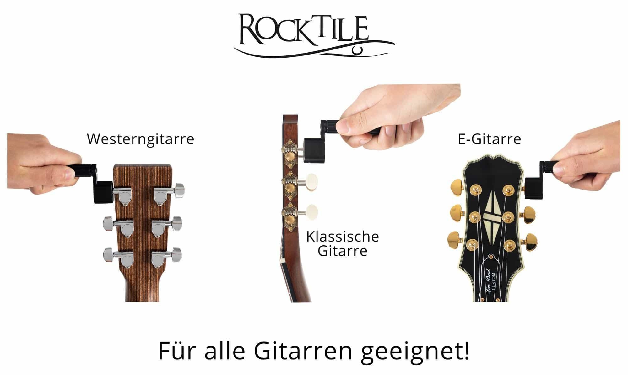Rocktile Saiten SW-100 Universal Saitenkurbel - String Winder, (1-tlg), Saitenspindel mit Pin Heber