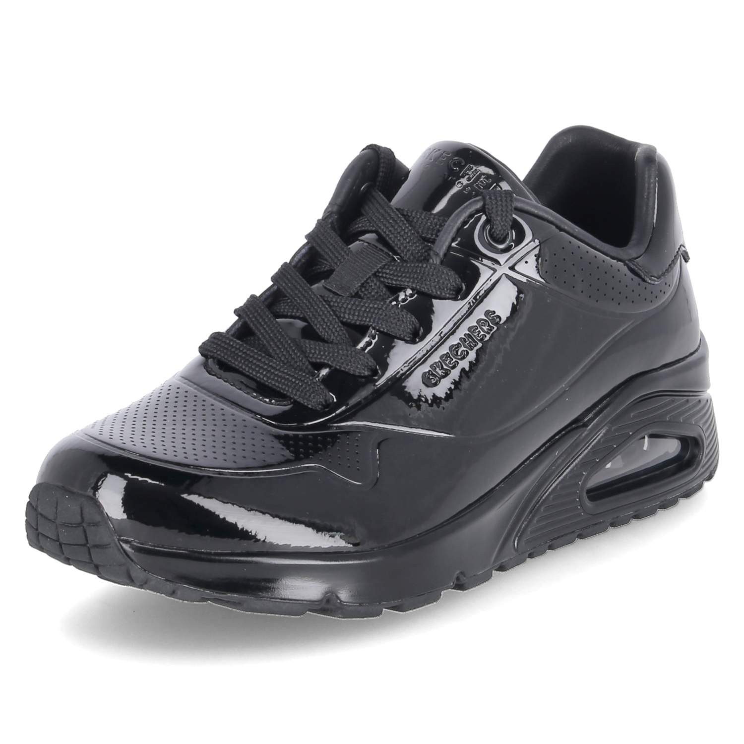 Skechers Skechers 177142 BBK Damen Lackleder schwarz Schnürschuh günstig online kaufen