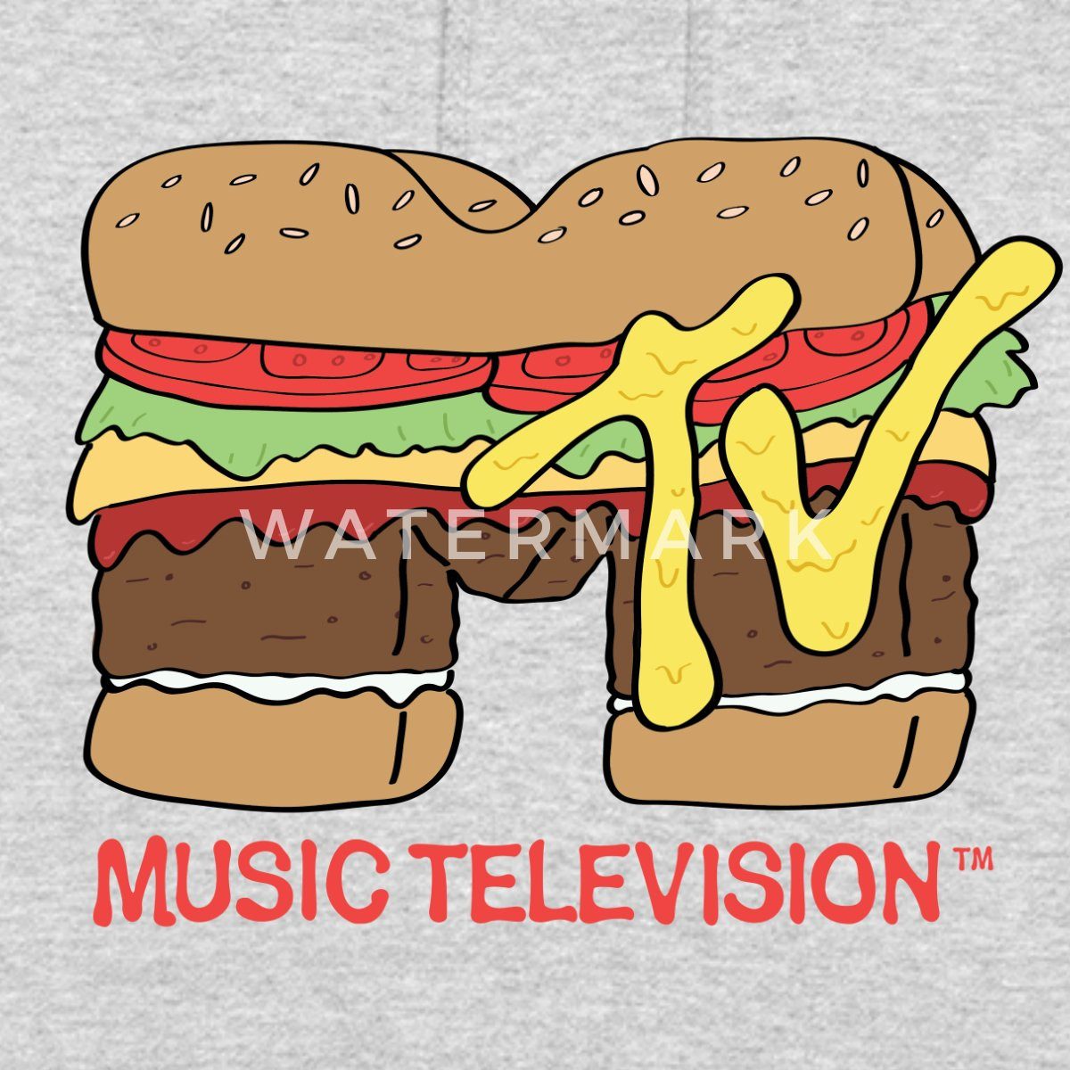 Spreadshirt Hoodie MTV Music Television Burger-Logo Unisex Hoodie (1-tlg)