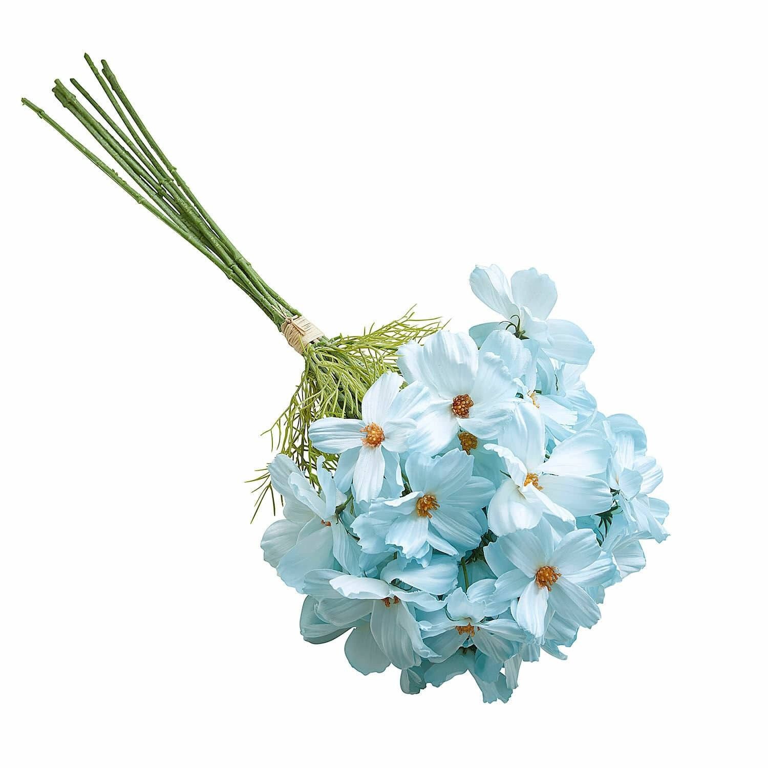 Kunstblume Deko-Blumenstrauß Tilla hellblau, Mirabeau, Höhe 60.0 cm