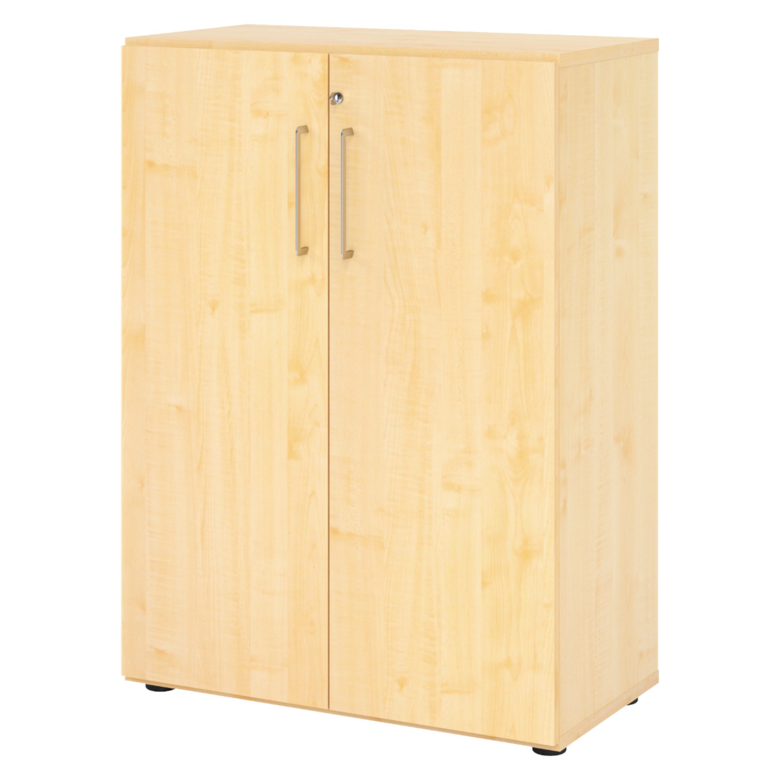 bümö Aktenschrank smart Büroschrank - 3 Ordnerhöhen Dekor: Ahorn