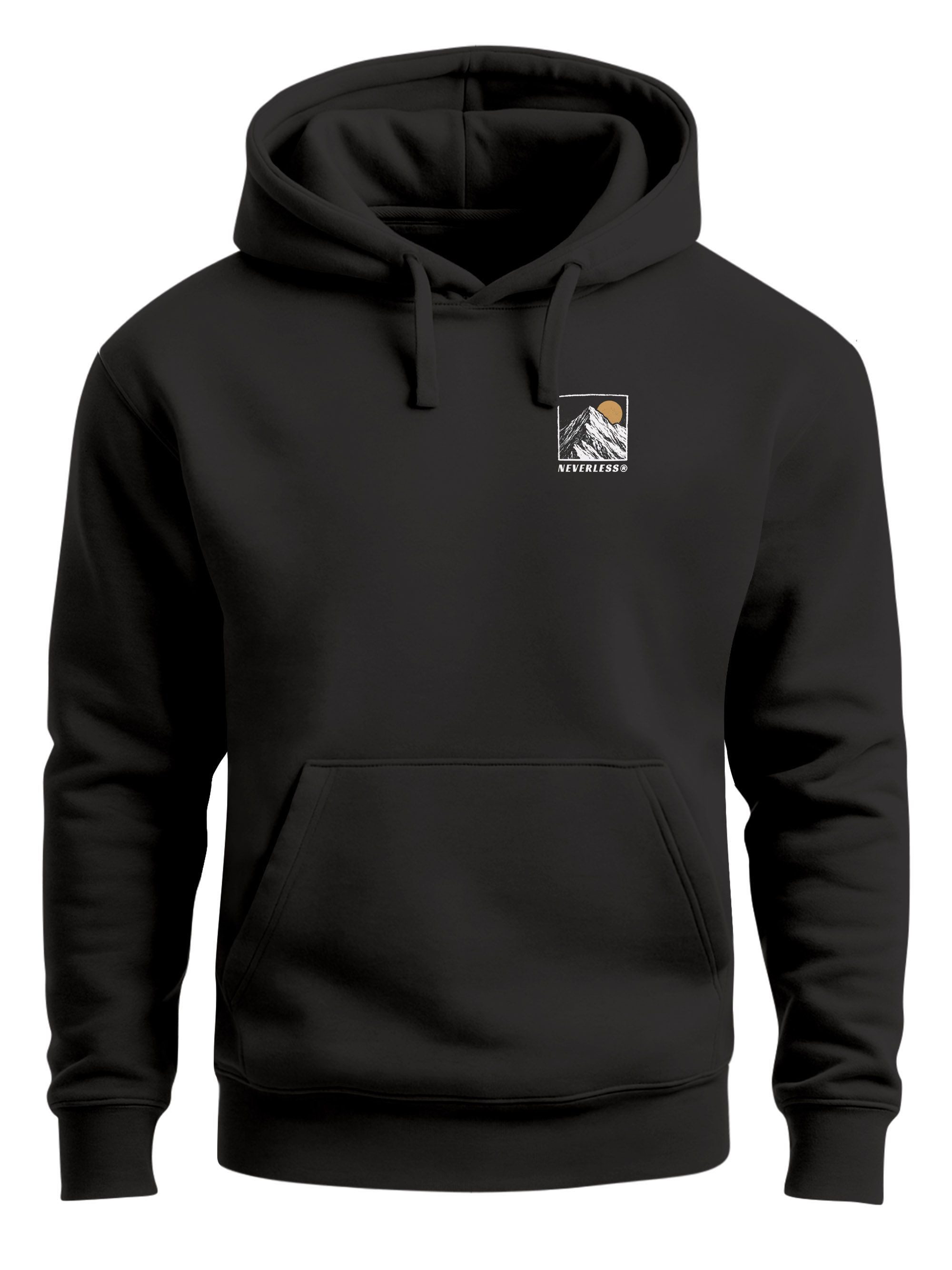 Hoodie Herren Hoodie Backprint Wandern Himalaya Rückenaufdruck Motiv