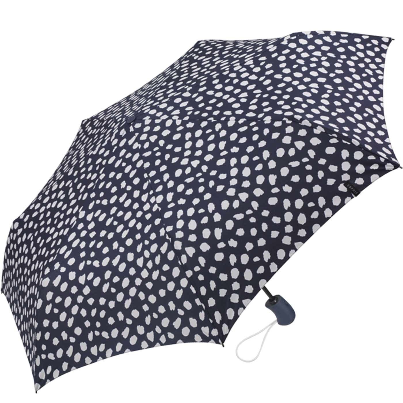 Esprit Taschenregenschirm Automatik Rain, Damen beige Auf-Zu Light stabil-und-praktisch Petal Easymatic