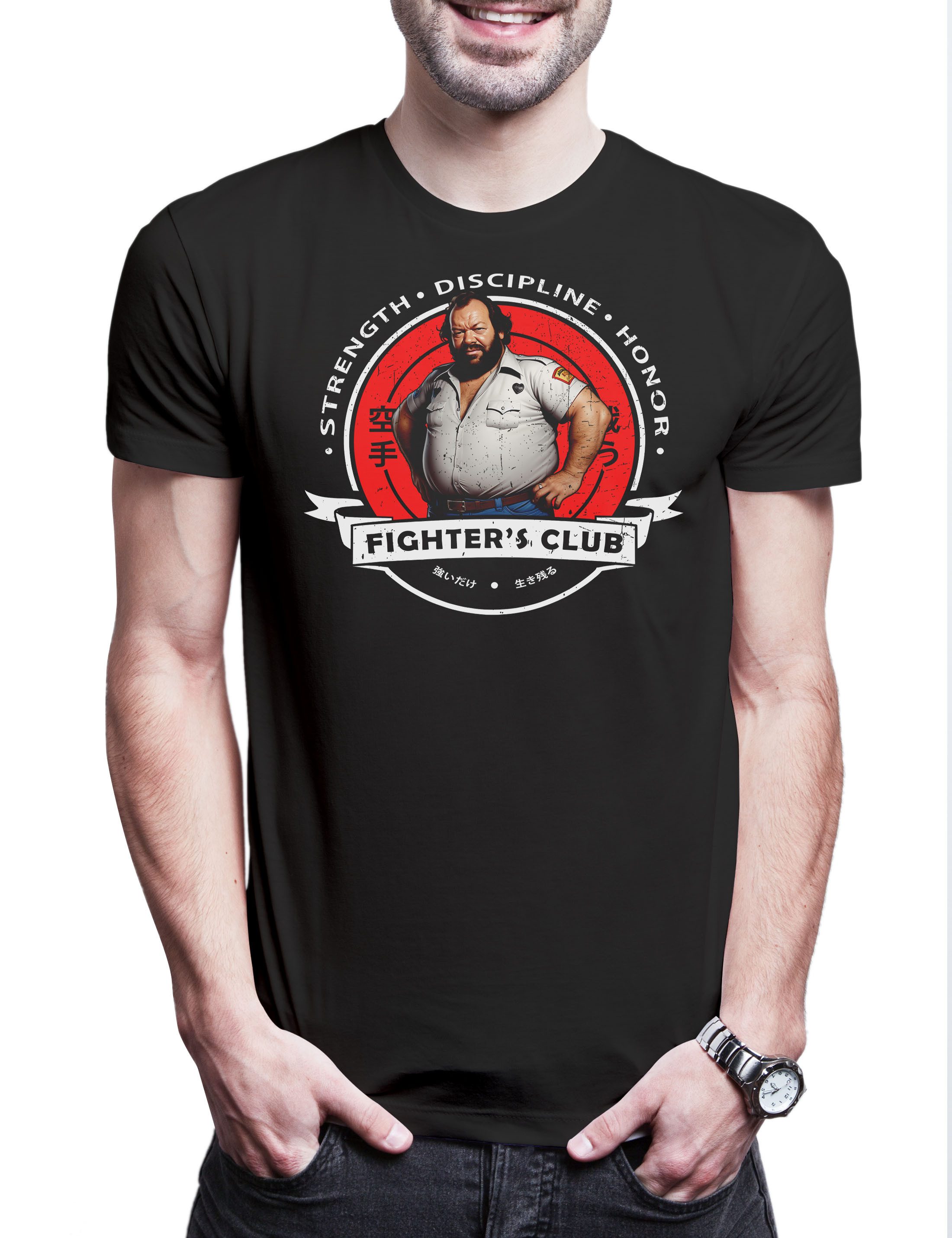 Urban Backwoods Print-Shirt Fighter's Club Bud I Herren T-Shirt Buddy Mücke günstig online kaufen