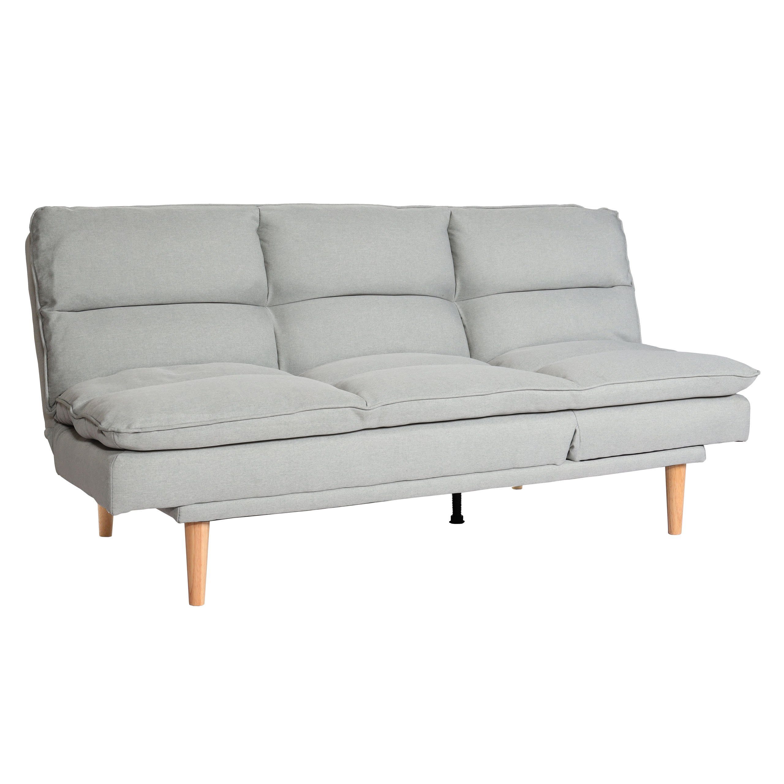 Hohe Großzügige mint-grau Standfestigkei, mint-grau Schlafsofa Liegefläche MCW-M79, | MCW