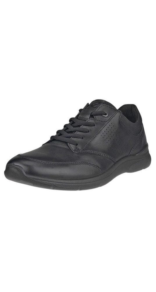 Ecco Irving Low Lace (Vollnarbenleder) schwarz Herren Sneaker