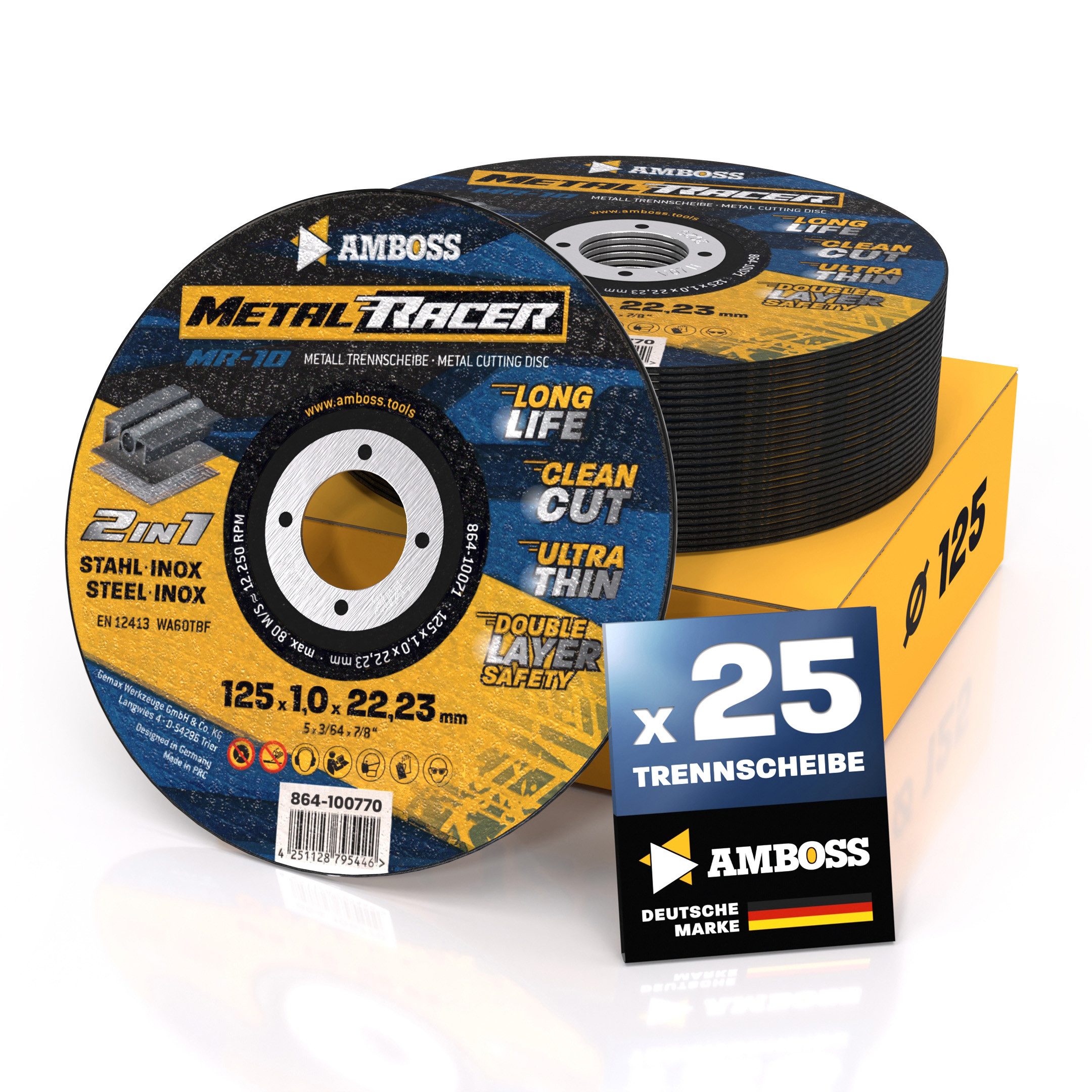 Trennscheiben 25x Amboss Metal Racer Trennscheibe, Ø125 mm - 1