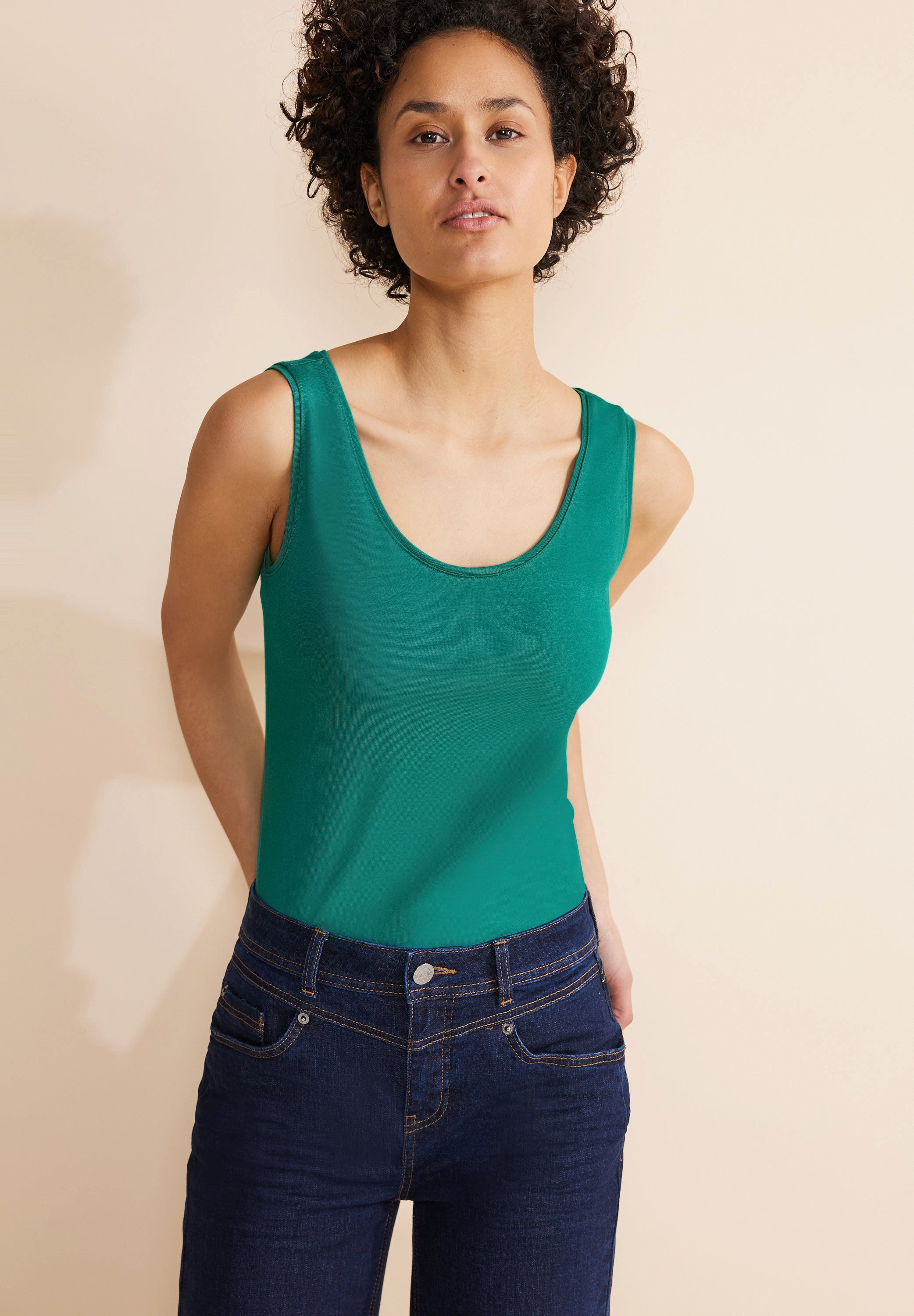 STREET ONE Shirttop Basic Top Style Anni (1-tlg) günstig online kaufen