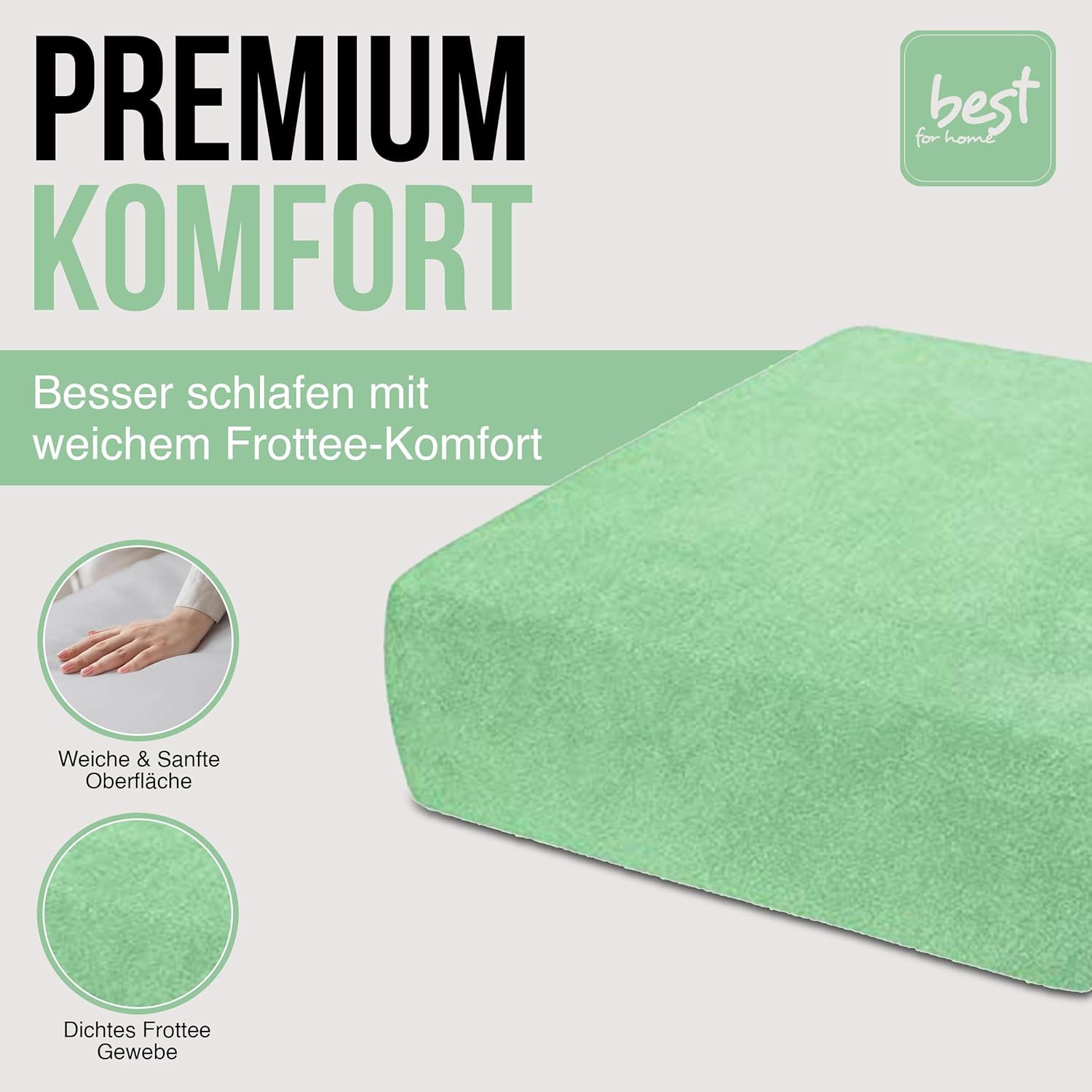 Best for You Spannbettlaken Terry Spannbettlaken–Flauschiger Handtuchstoff günstig online kaufen
