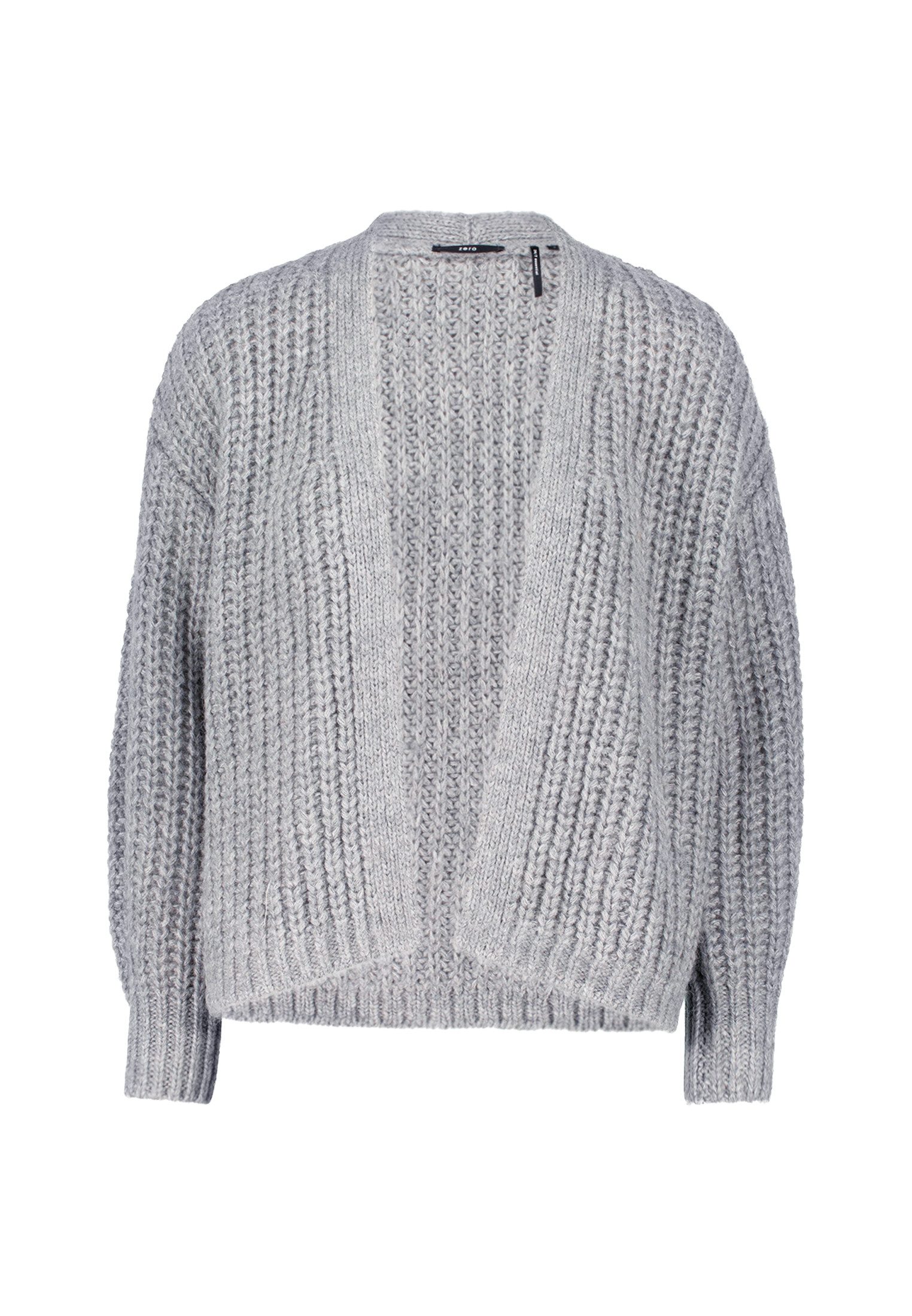 Zero Strickjacke Damen Grobstrickjacke offener Style (1-tlg) Plain/ohne Det günstig online kaufen