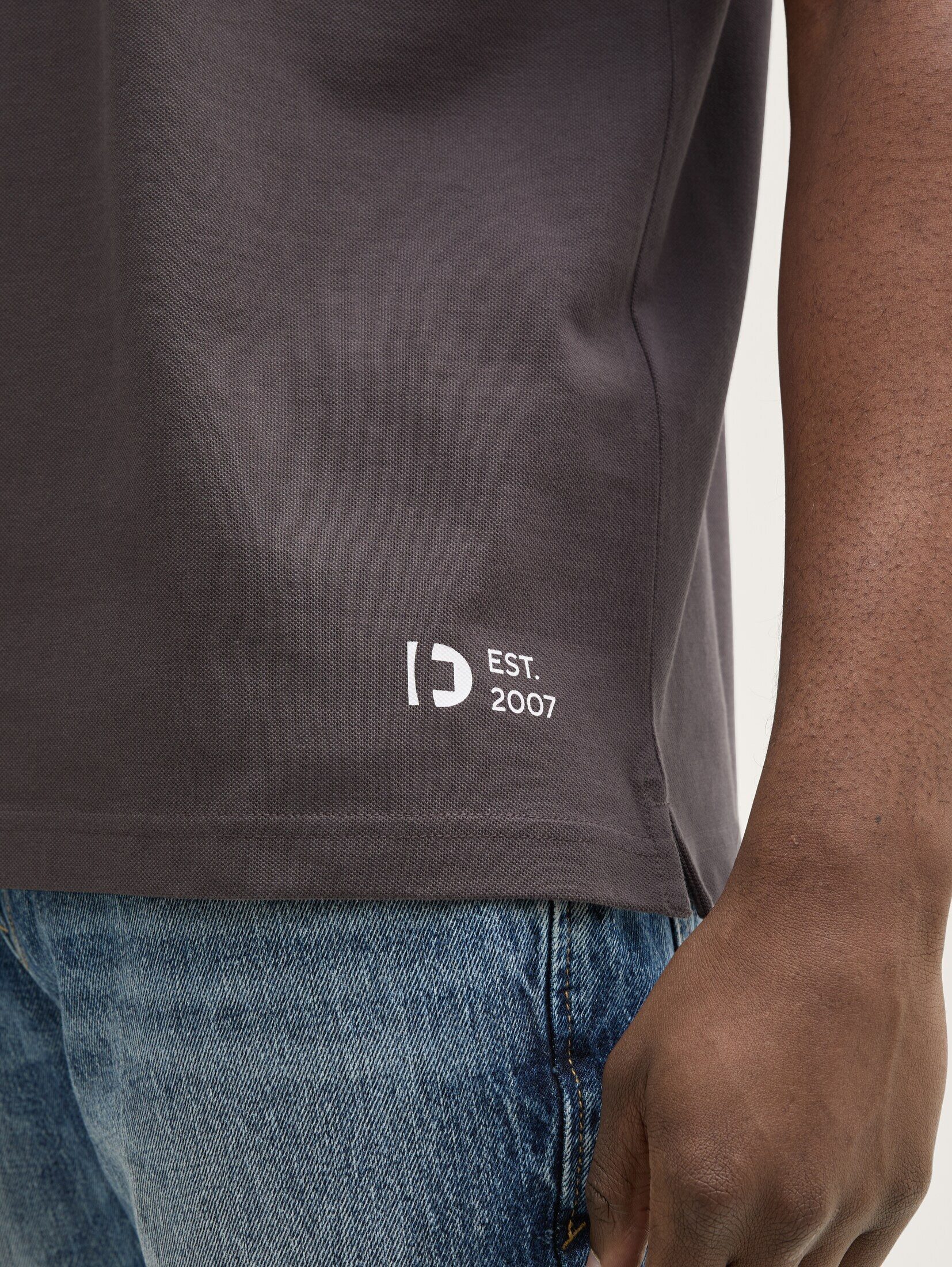 TOM TAILOR Denim Poloshirt Poloshirts Relaxed Fit Poloshirt mit Stehkragen