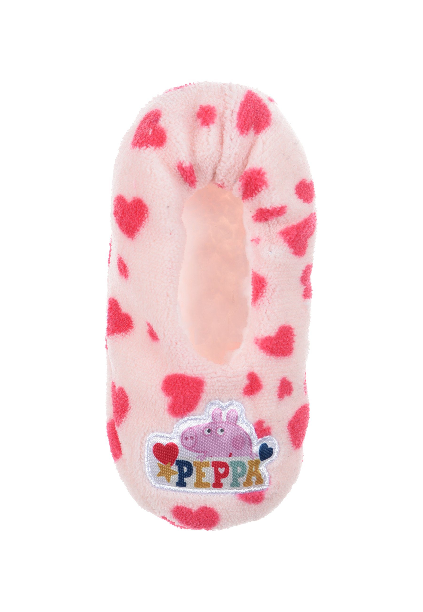 Peppa Pig Kinder Mädchen Winter Rosa Plüsch Hausschuhe Hausschuhe