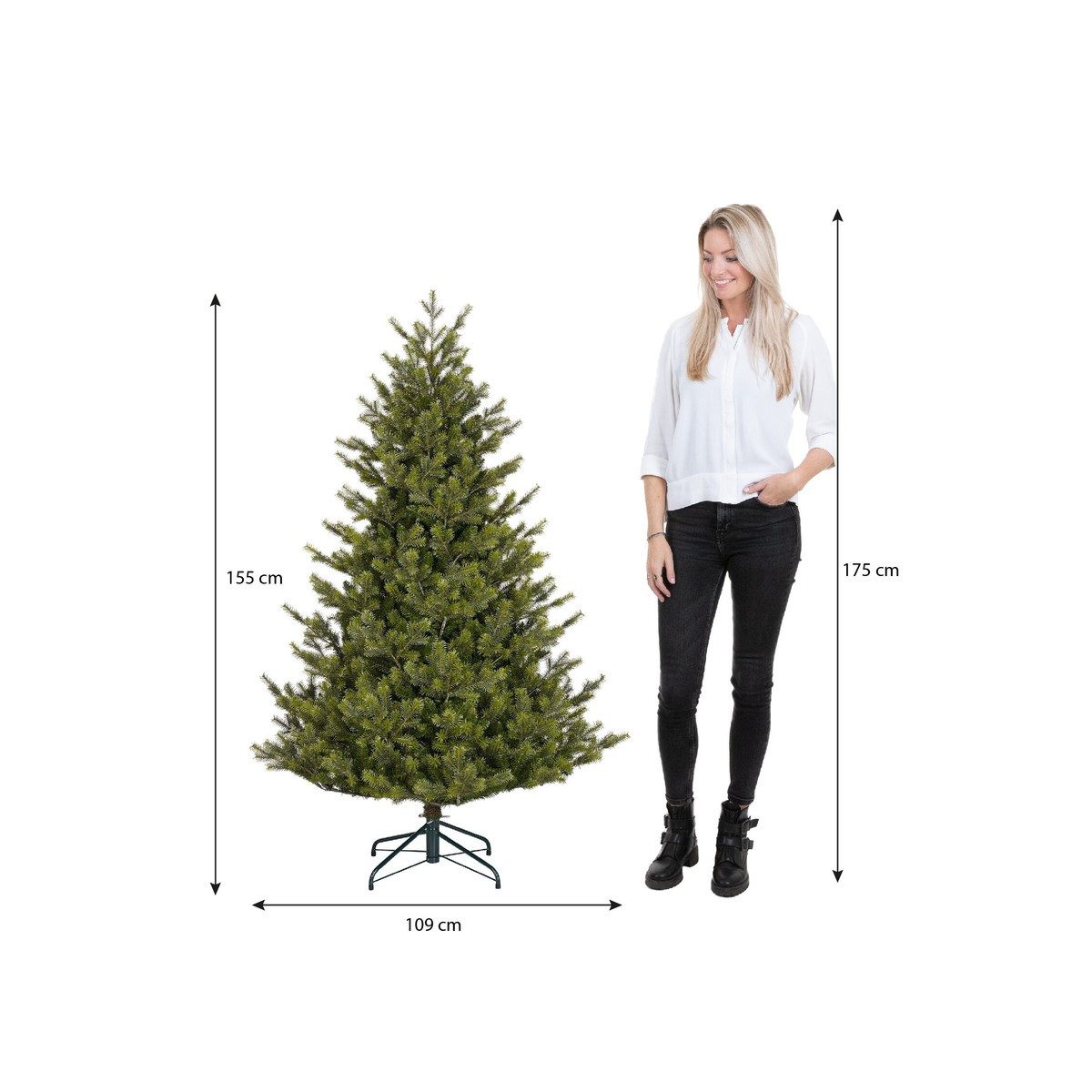 Black Box Trees Künstlicher Weihnachtsbaum Black Box Trees Clive Weihnachtsbaum gruen TIPS 1342 - h155xd109cm