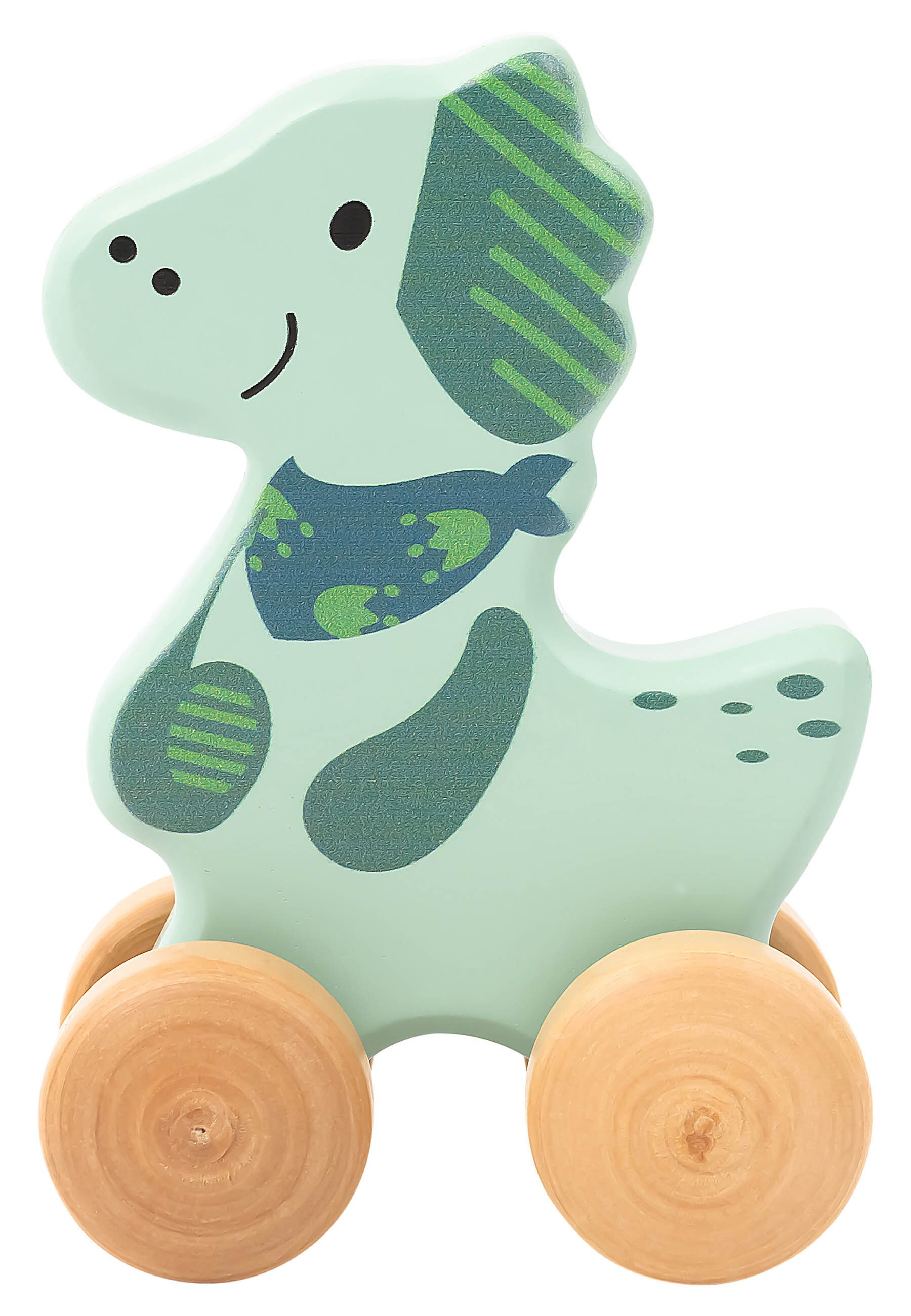 Nachziehtier Rollspielzeug Holz DINO Rexi