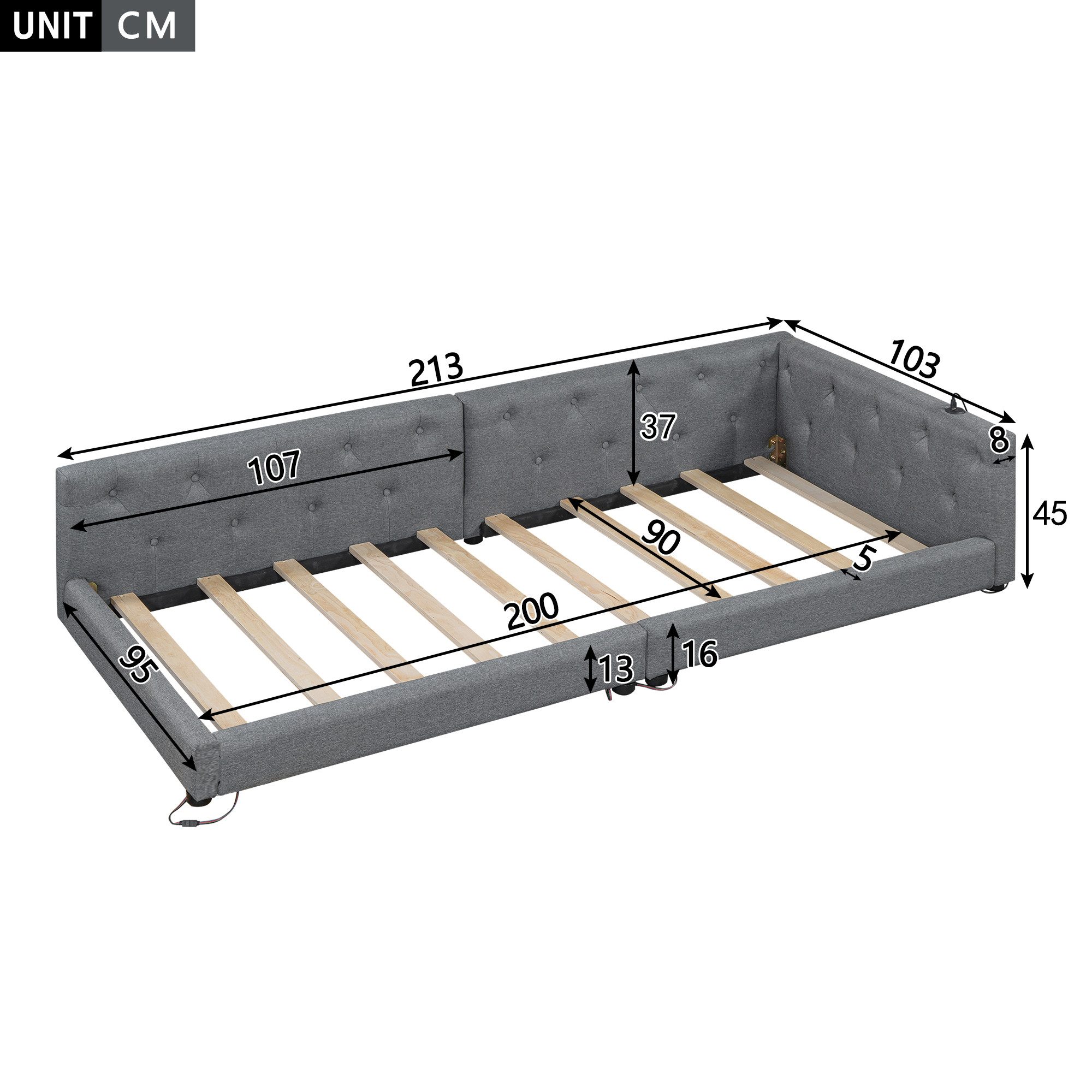 Ulife Schlafsofa Daybett, Tagesbett, Polsterbett, Jugendbett günstig online kaufen