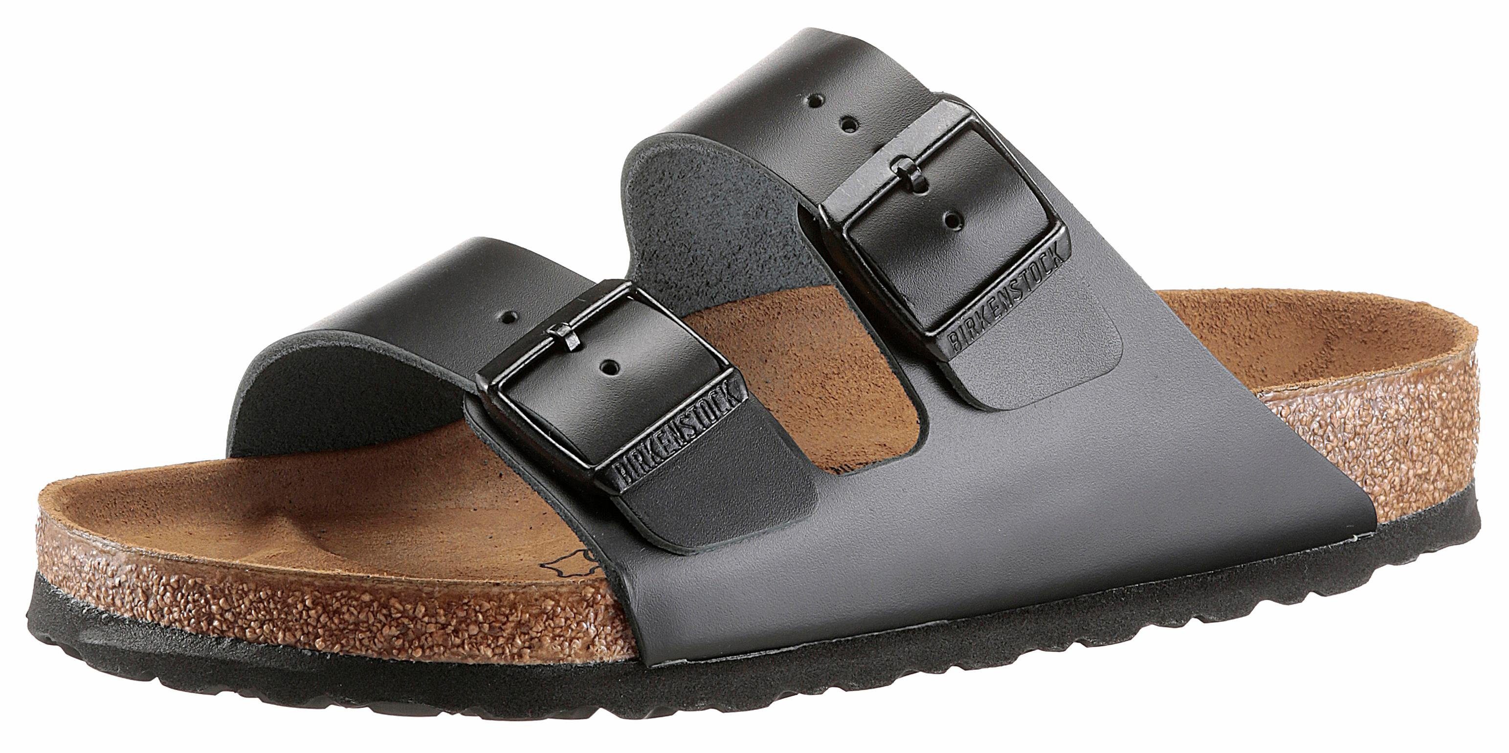 aus Pantolette ARIZONA Leder Birkenstock schwarz