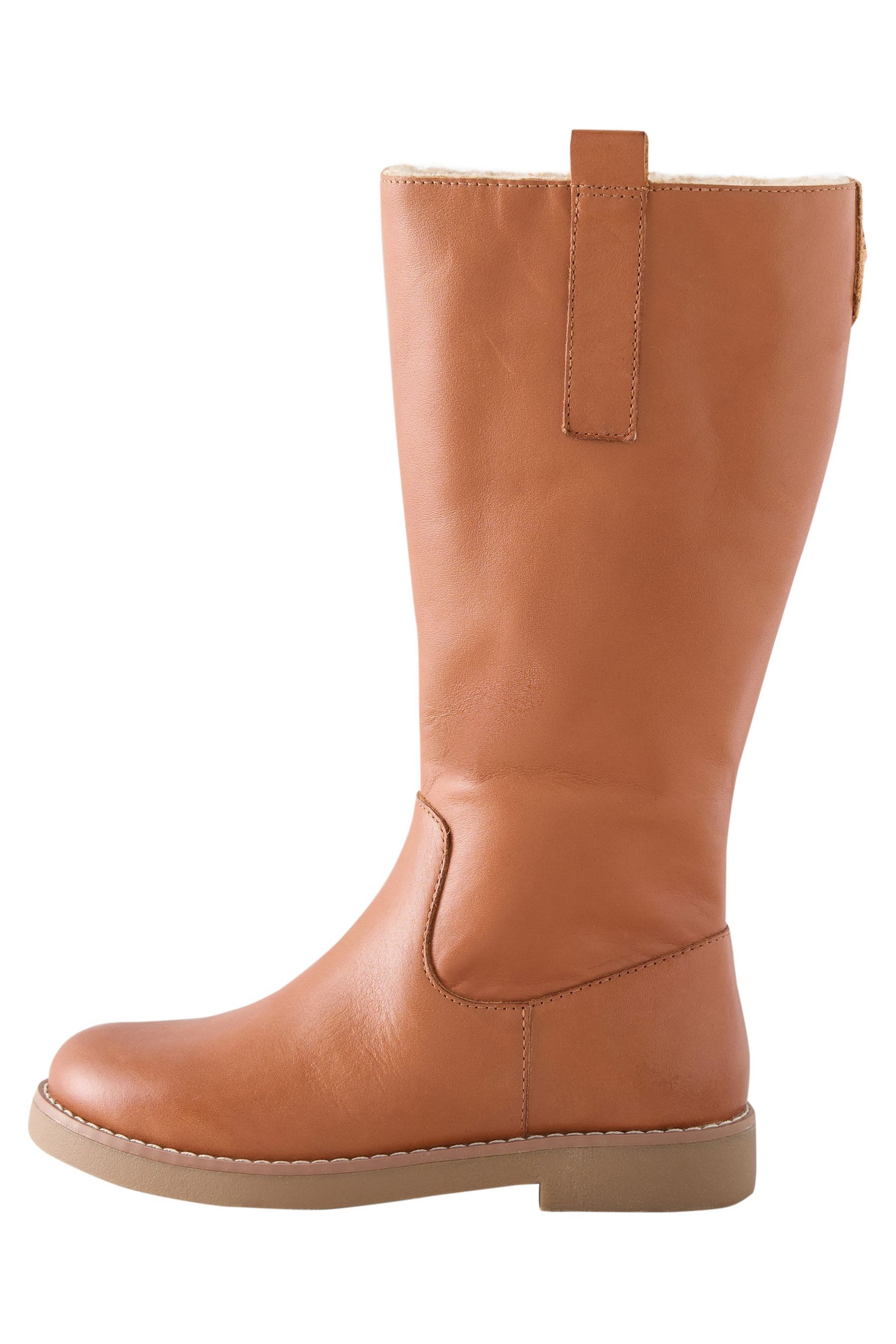 Hochschaftstiefel aus Leder Stiefel