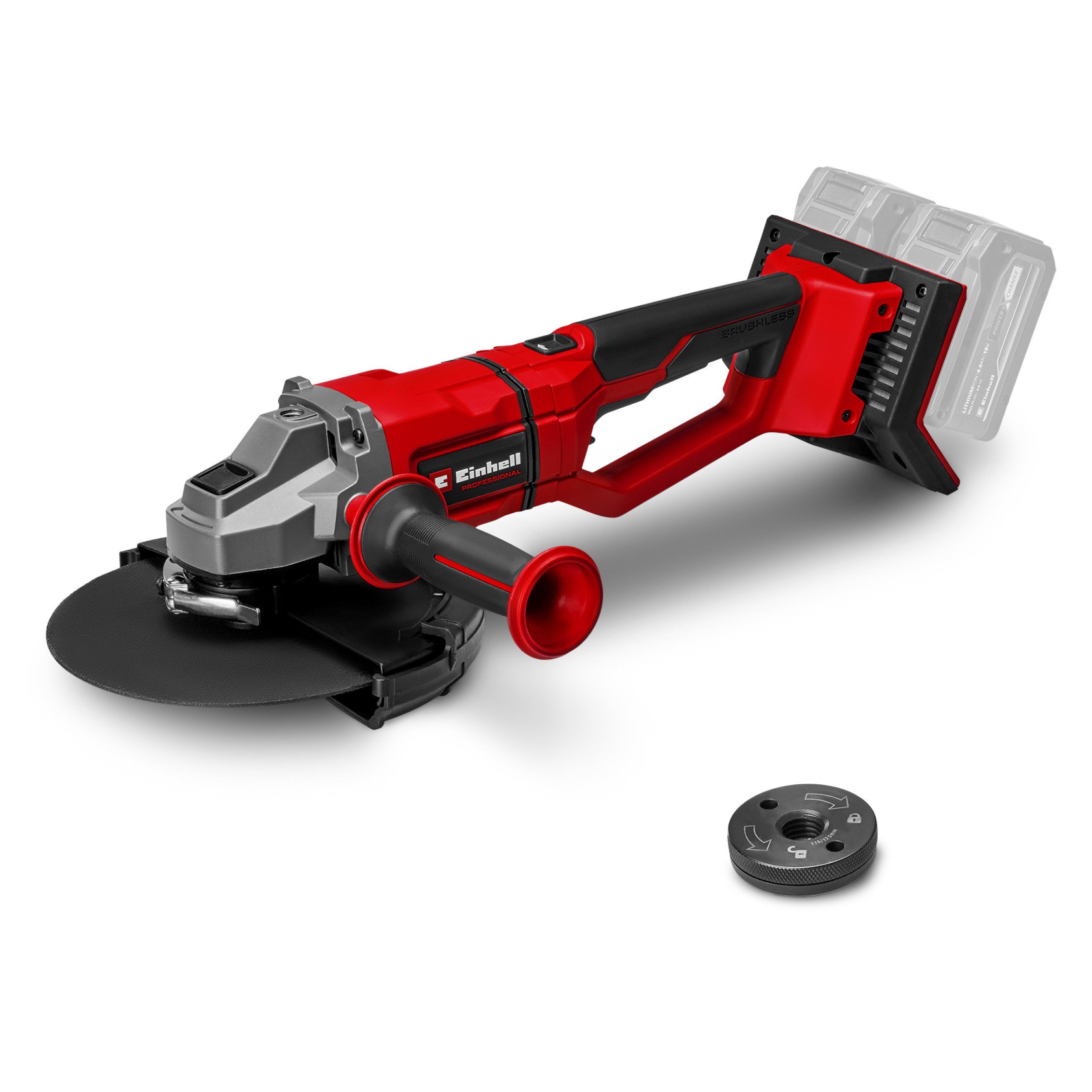 Einhell Akku-Winkelschleifer AXXIO 36/230 Q, Power X-Change, ohne Akku und Ladegerät