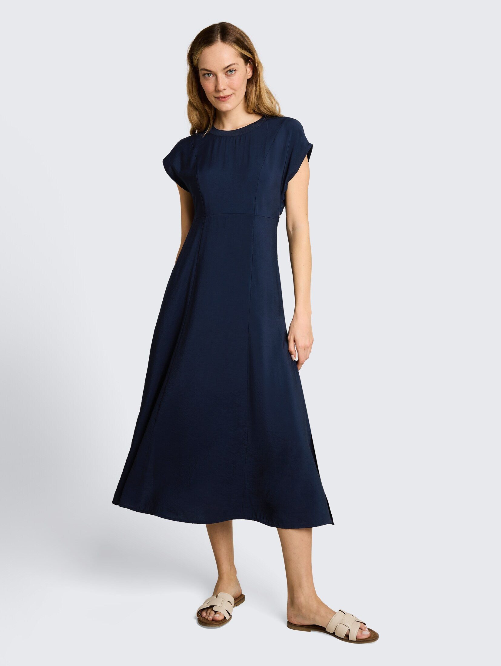 TOM TAILOR Sommerkleid Kleider & Jumpsuits Midi-Kleid mit Eingriffstaschen