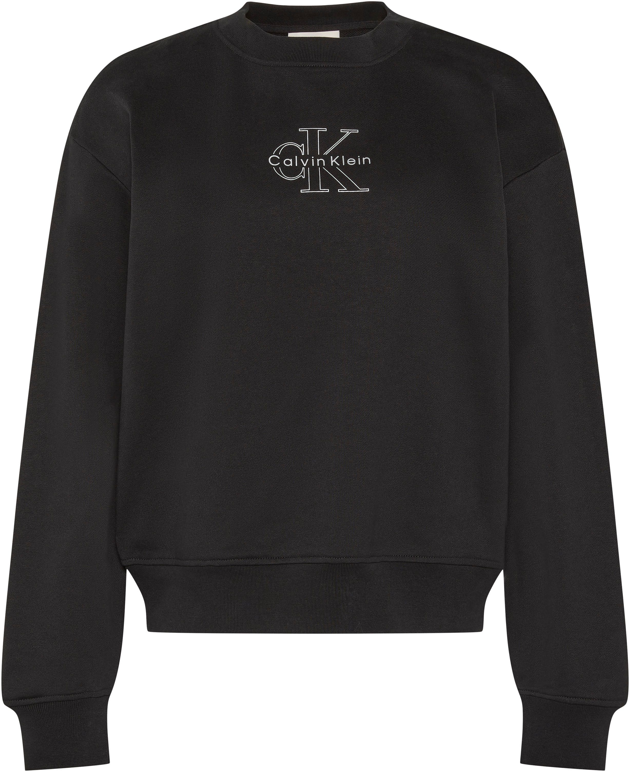 Calvin Klein Jeans Sweatshirt FOIL CREW SWEATSHIRT Regular fit mit Rundhalsausschnitt