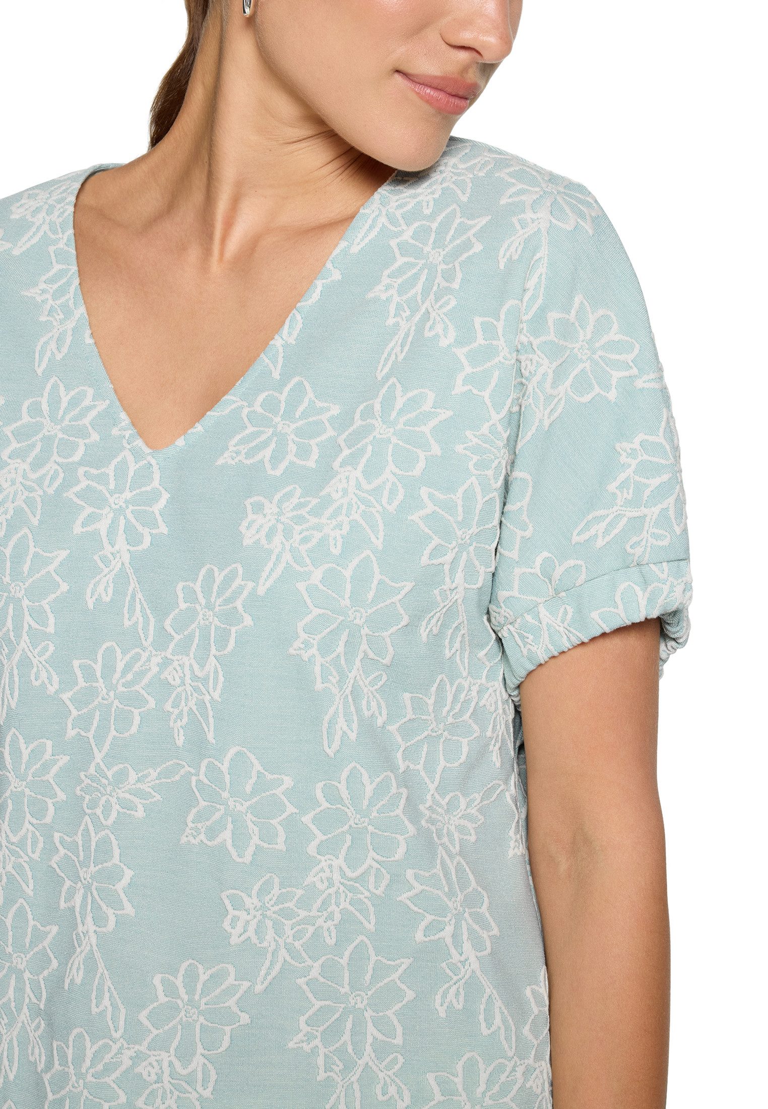 Zero Kurzarmshirt Damen kurzarm (1-tlg) Struktur