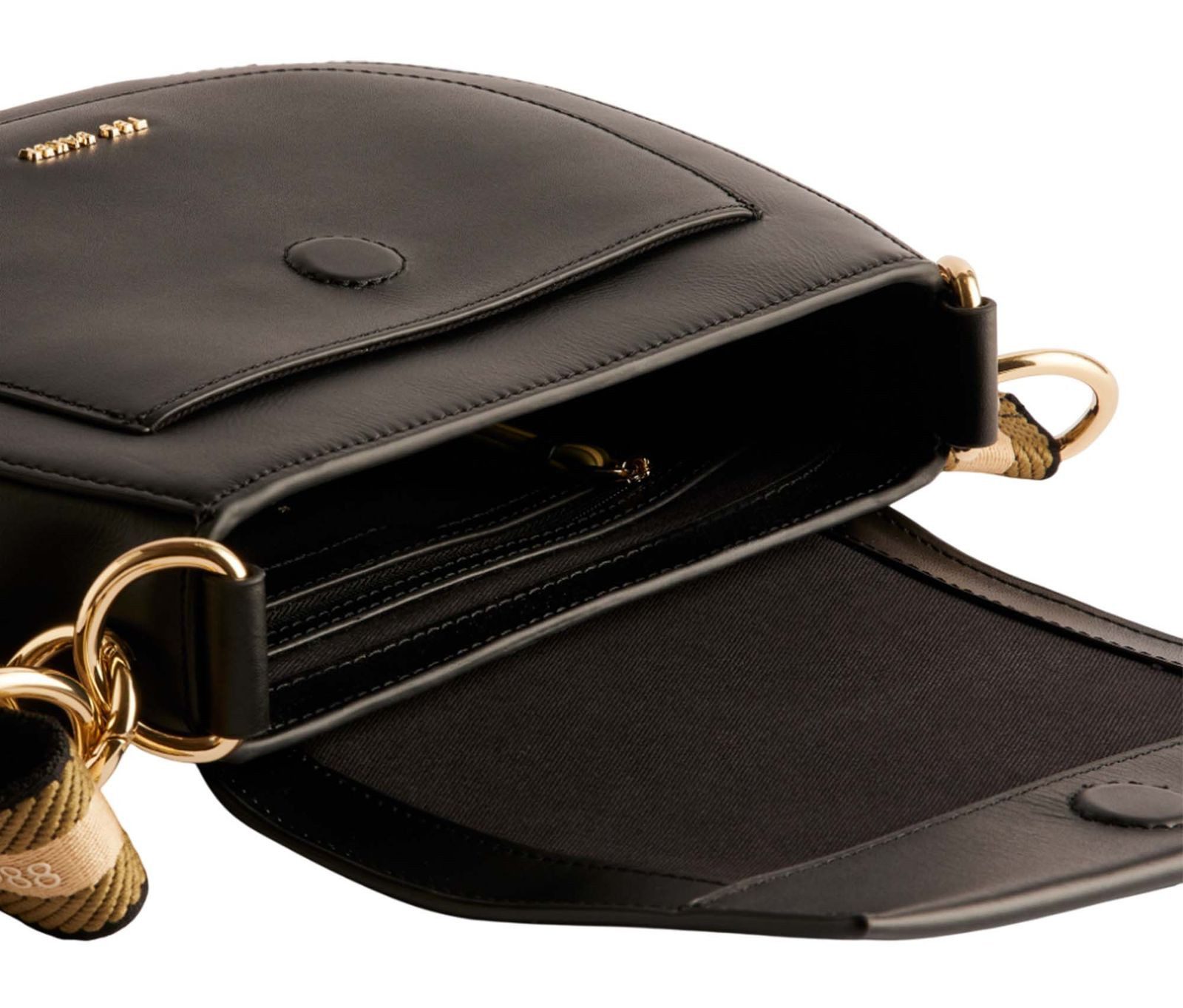 Ted Baker Umhängetasche Darcell Branded Webbing Satchel Cross Body, aus echtem Rindsleder