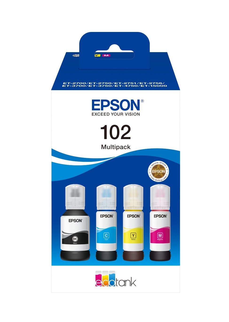 Epson 102 EcoTank 4-colour Multipack Tintenpatrone