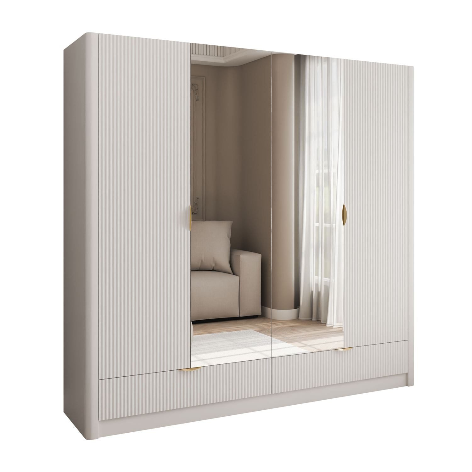 Lookway Kleiderschrank SCARLETT mit Schubladen und günstig online kaufen