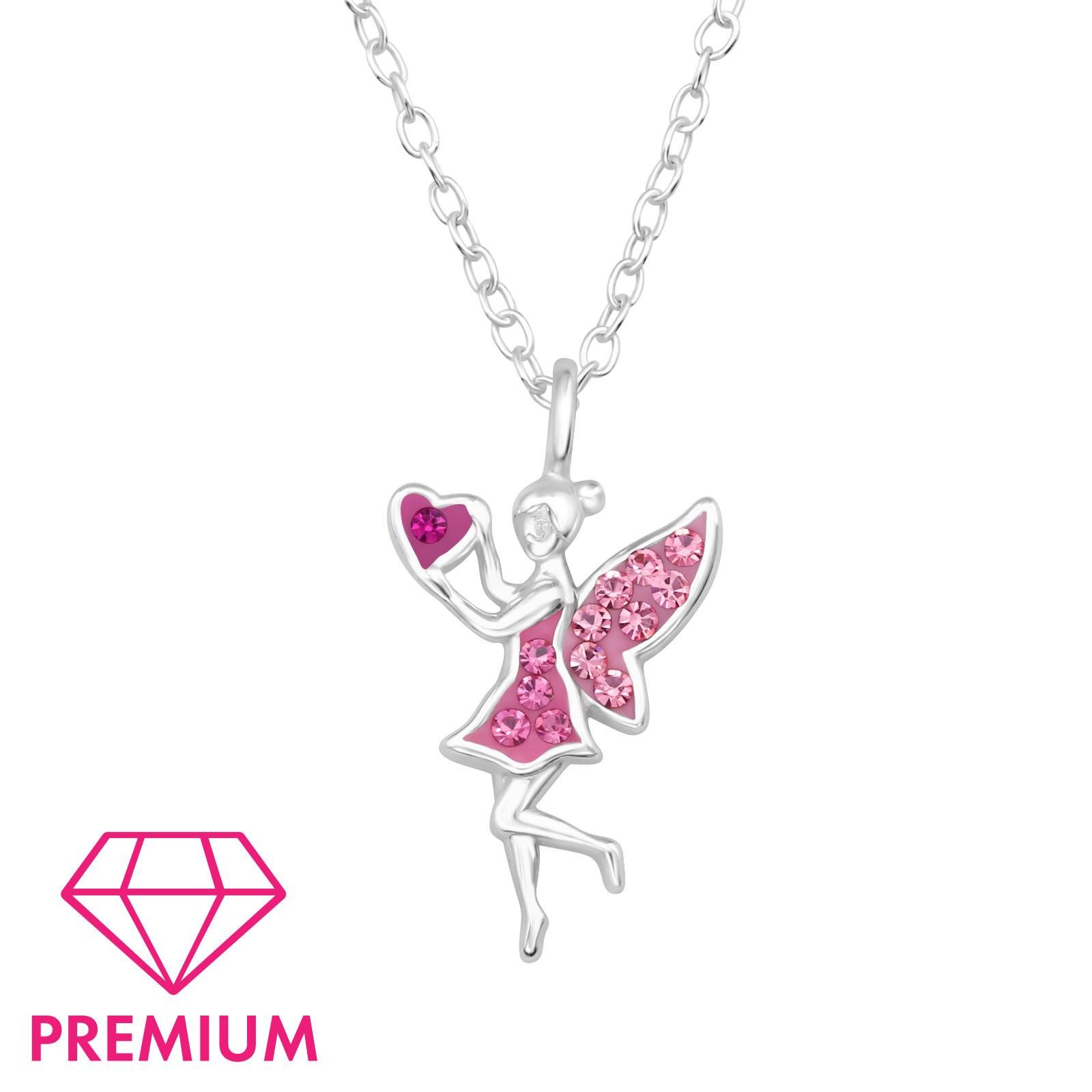 Monkimau Silberkette Feen Kinder Premium Halskette 925 Silber Geschenk, Hypoallergen