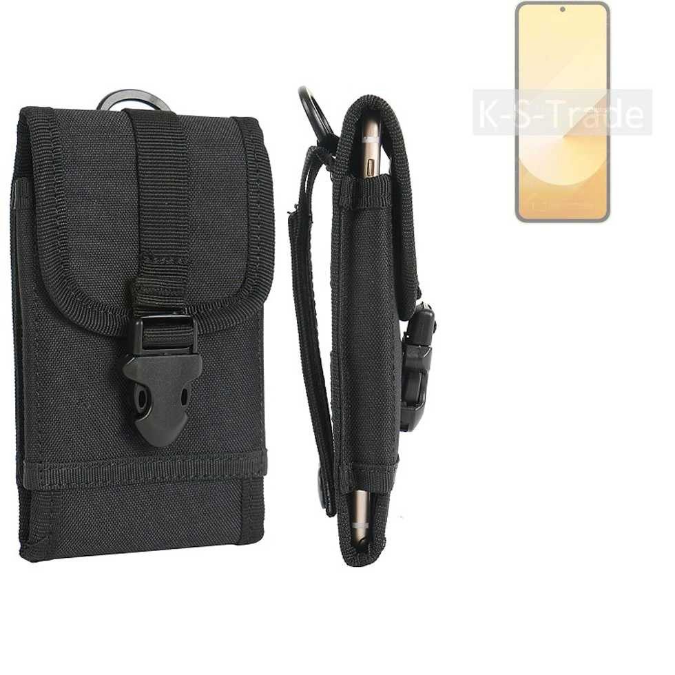 K-S-Trade Handyhülle für Samsung Galaxy Z Flip6, Holster Handy Hülle Holster Handytasche Gürtel Tasche Schutz