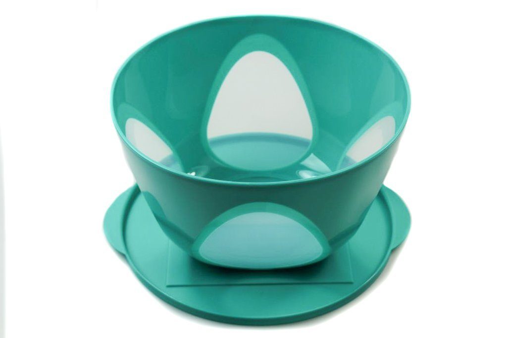 TUPPERWARE Servierschüssel Mediterrano 4,3 L türkis Servierschale ...