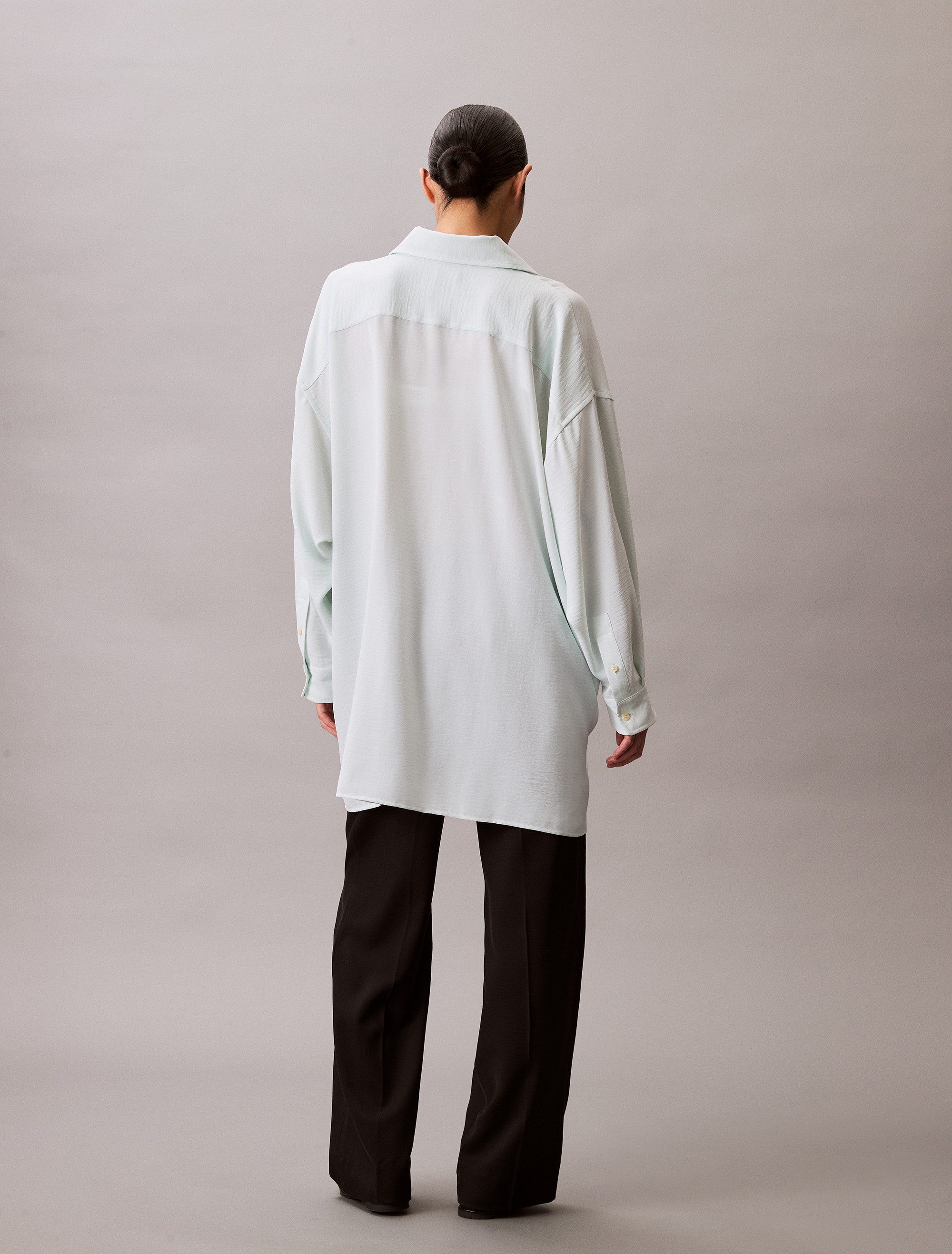 Calvin Klein Jeans Hemdbluse GAUZE SHIRT Mit Rundhalsausschnitt
