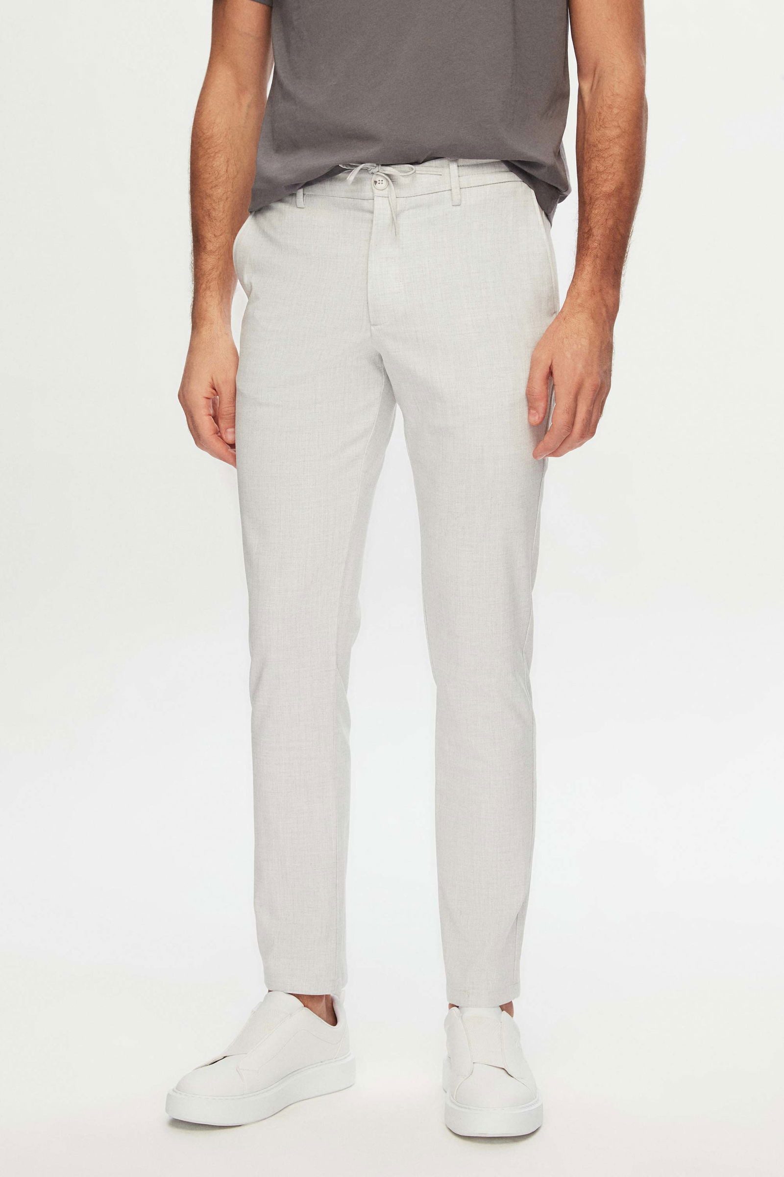 D'S DAMAT Röhrenjeans Ds Damat Slim Fit Farbe Elastische Taille Geschnürt Reißverschluss Lyc