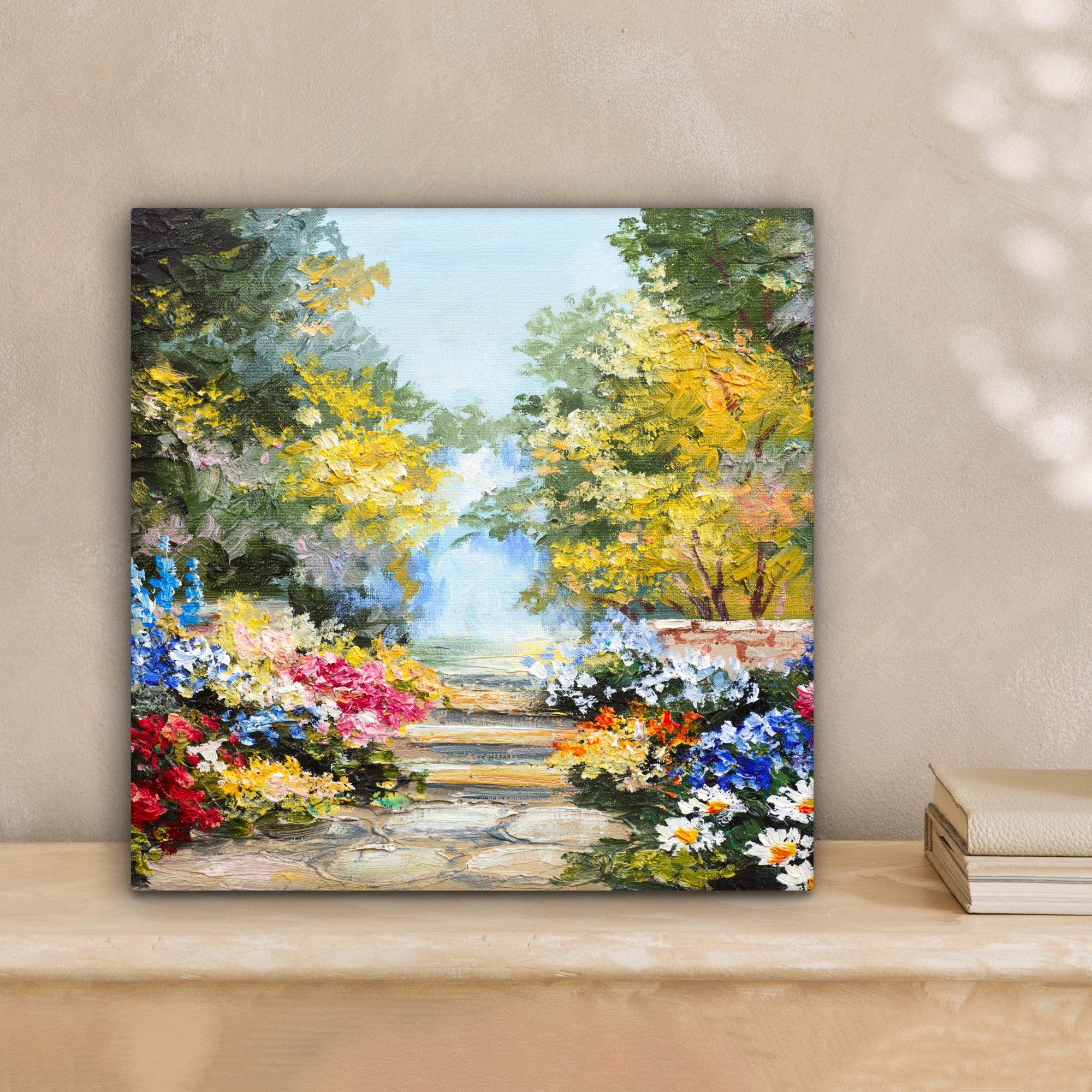 OneMillionCanvasses® Leinwandbild Malerei - Blumen - günstig online kaufen