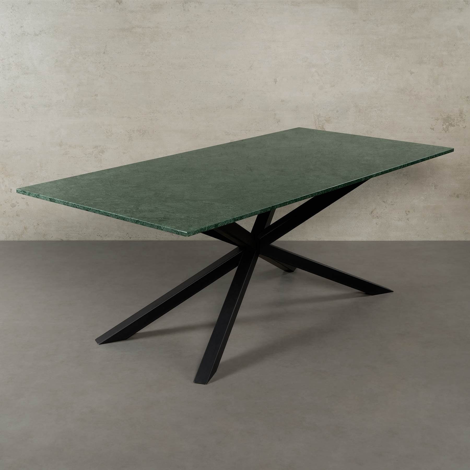 MAGNA Atelier Esstisch SPIDER mit Marmor Tischplatte, Dining Table, Küchentisch, Naturstein, 200x100cm - 160x80cm