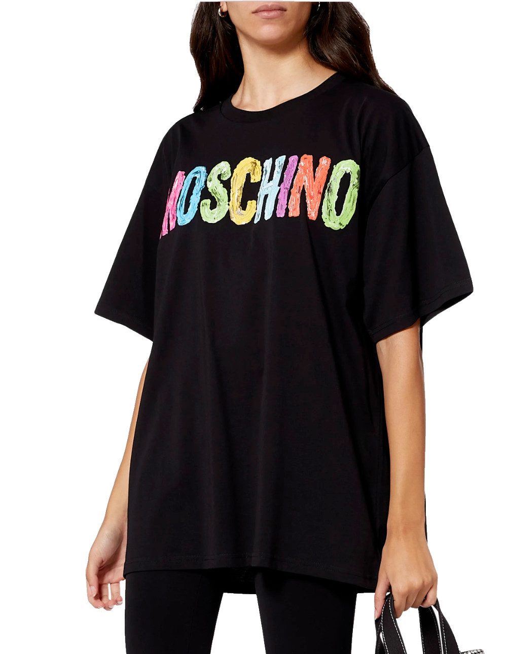 Moschino T-Shirt COUTURE 3D Logo Paint-Effect Shirt Oversize 3D-Logo mit handgemaltem Effekt