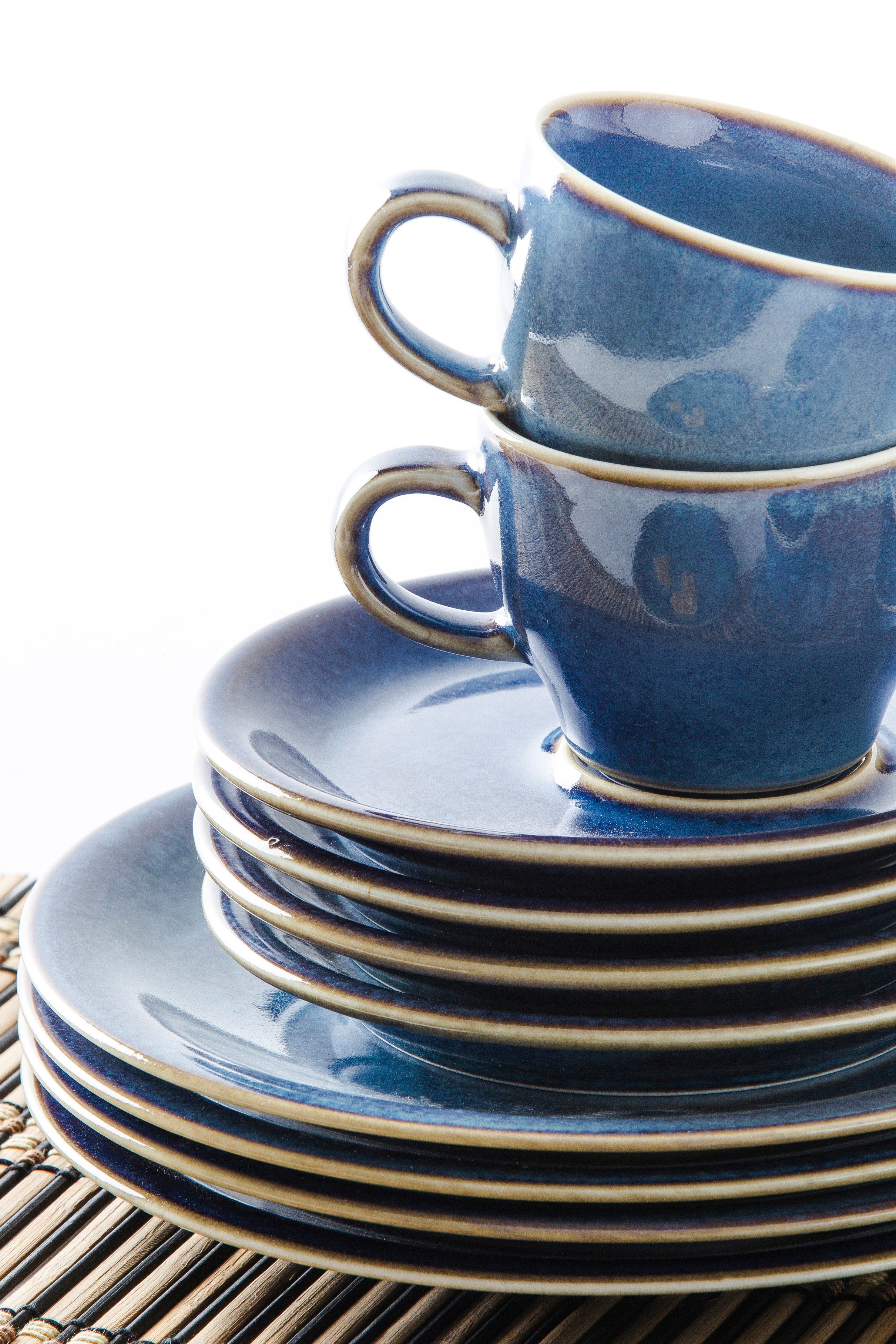 KAHLA Geschirr-Set Homestyle, 18 tlg (18-tlg), 6 Personen, Porzellan, Handglasiert, Made in Germany