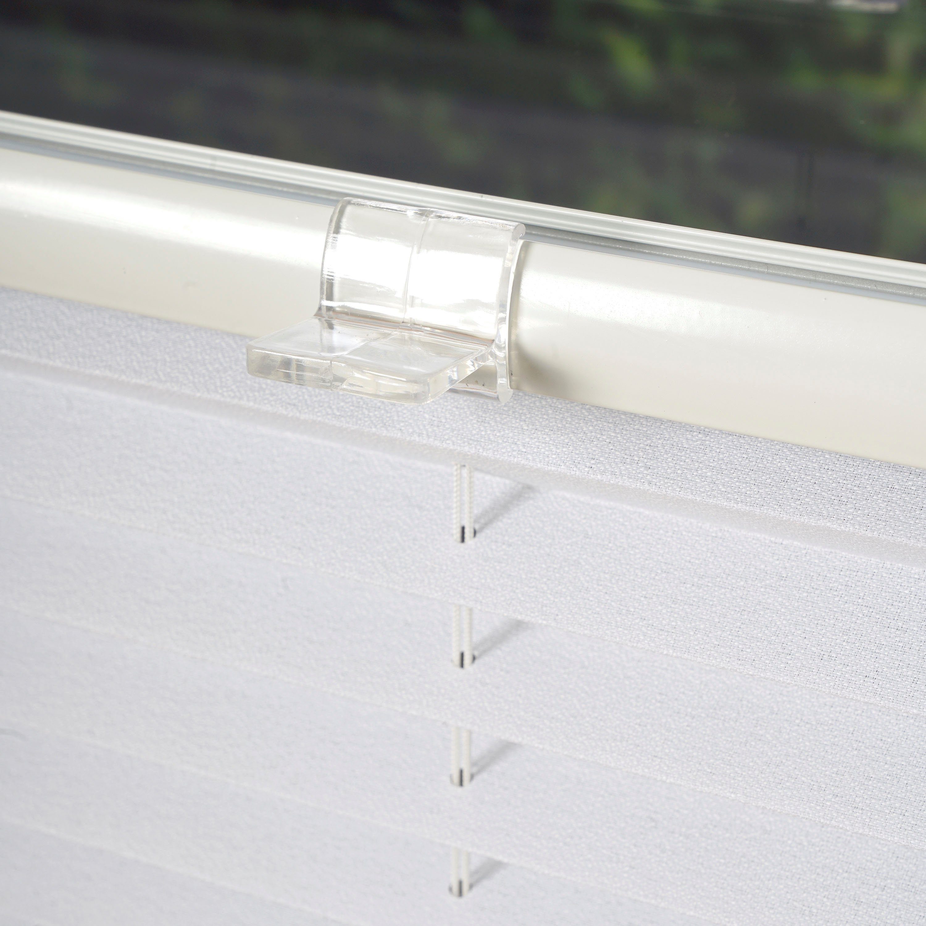 mydeco Plissee Free, verdunkelnd, ohne Bohren, verspannt, Klemmfix