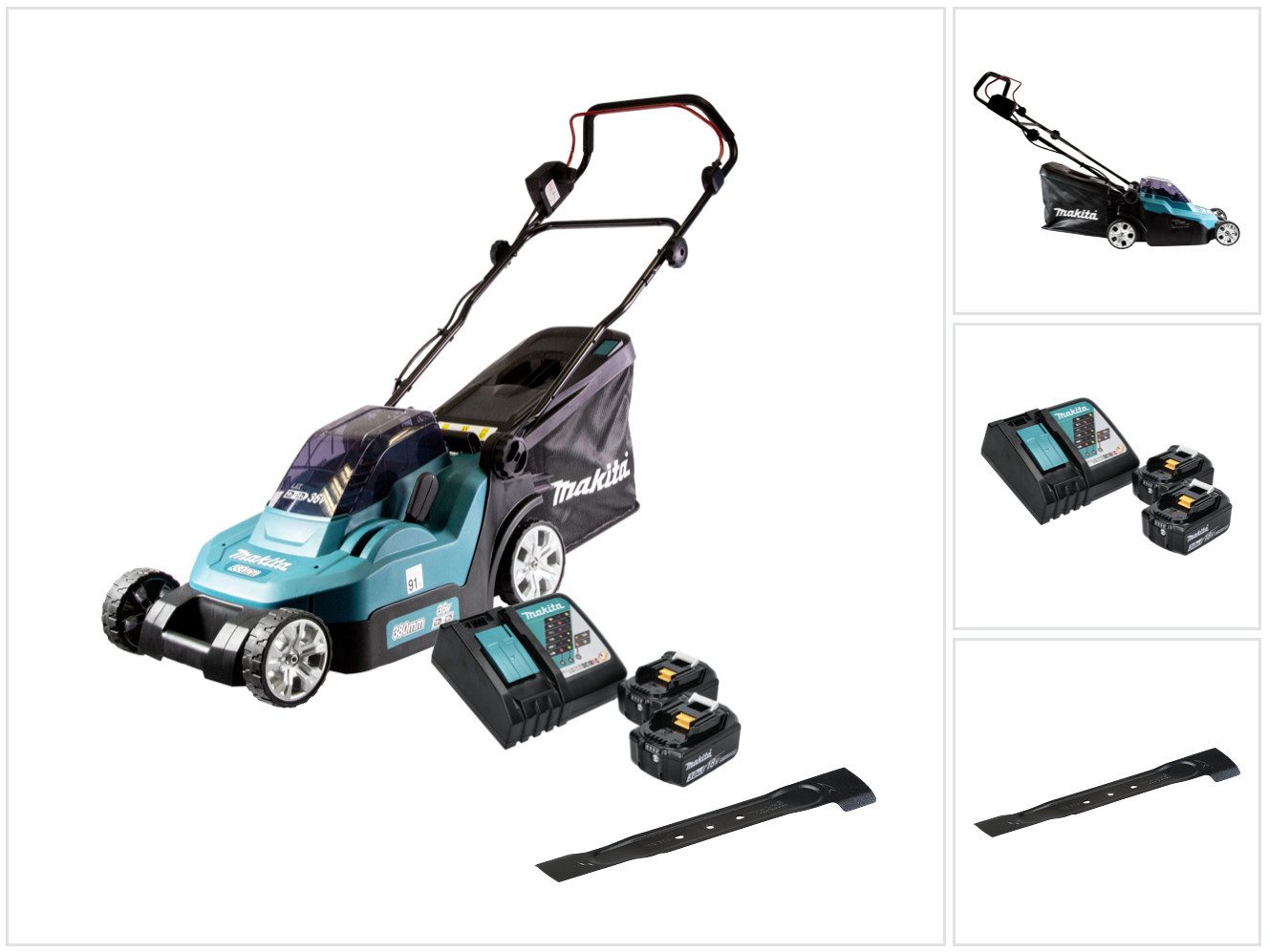 Makita Akkurasenmäher DLM 382 RF2 Akku günstig online kaufen