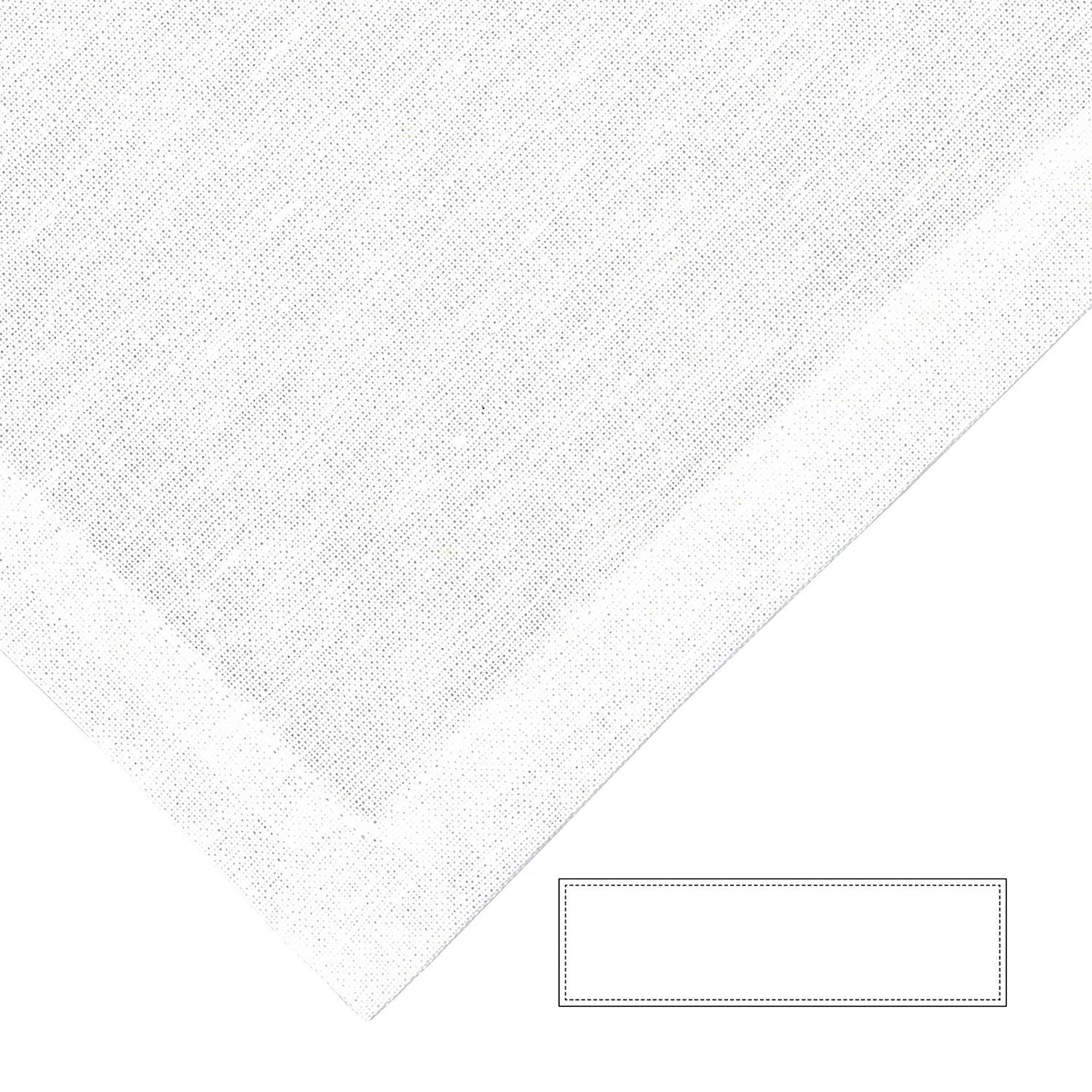 Fink Tischläufer Tischläufer Bente - weiß - 70%Baumwolle/30%Leinen - H.40cm x B.140cm, bis 40° waschbar