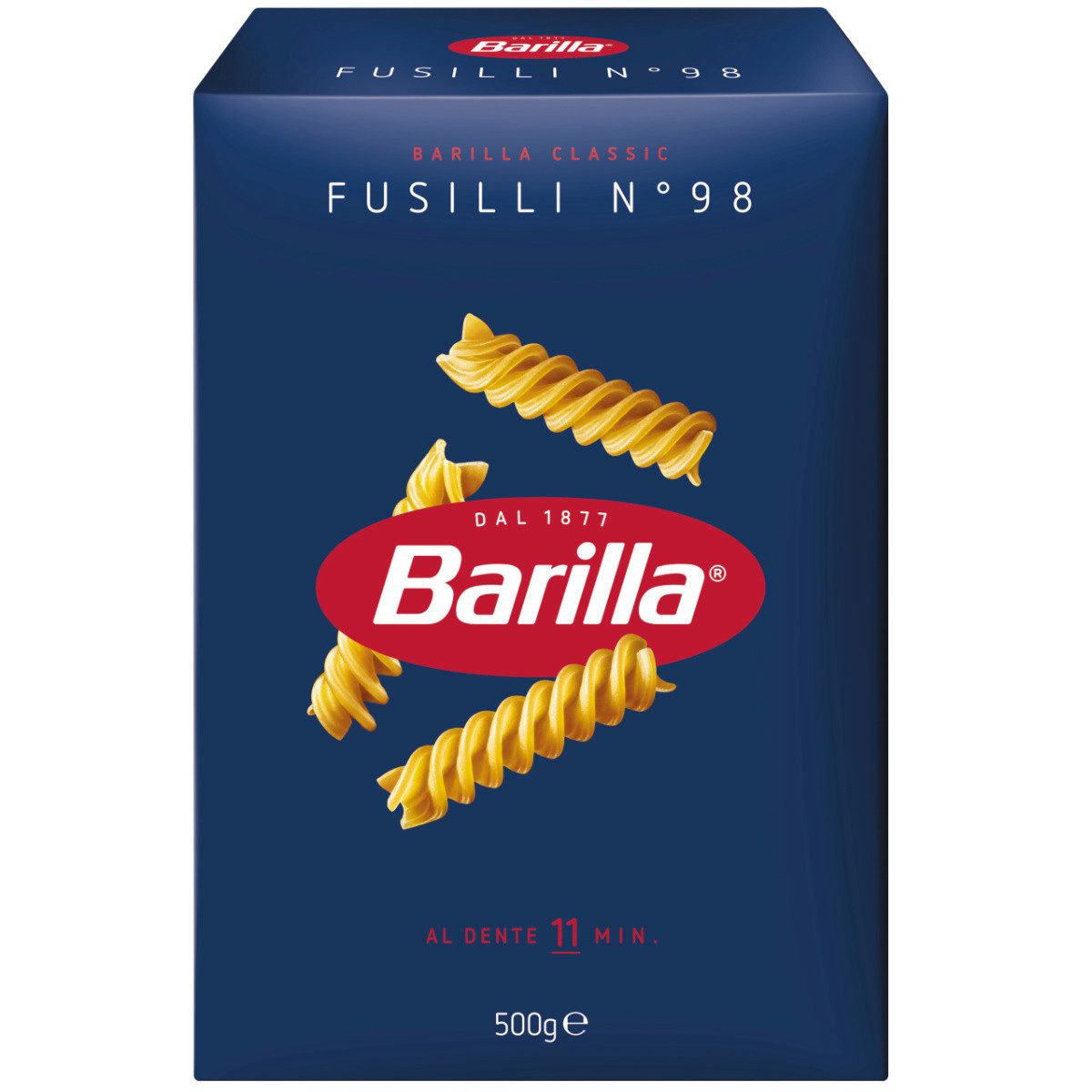 Barilla Nudeln, Barilla Fusilli Nummer 98 Original aus Italien Pasta aus Weizen 500g